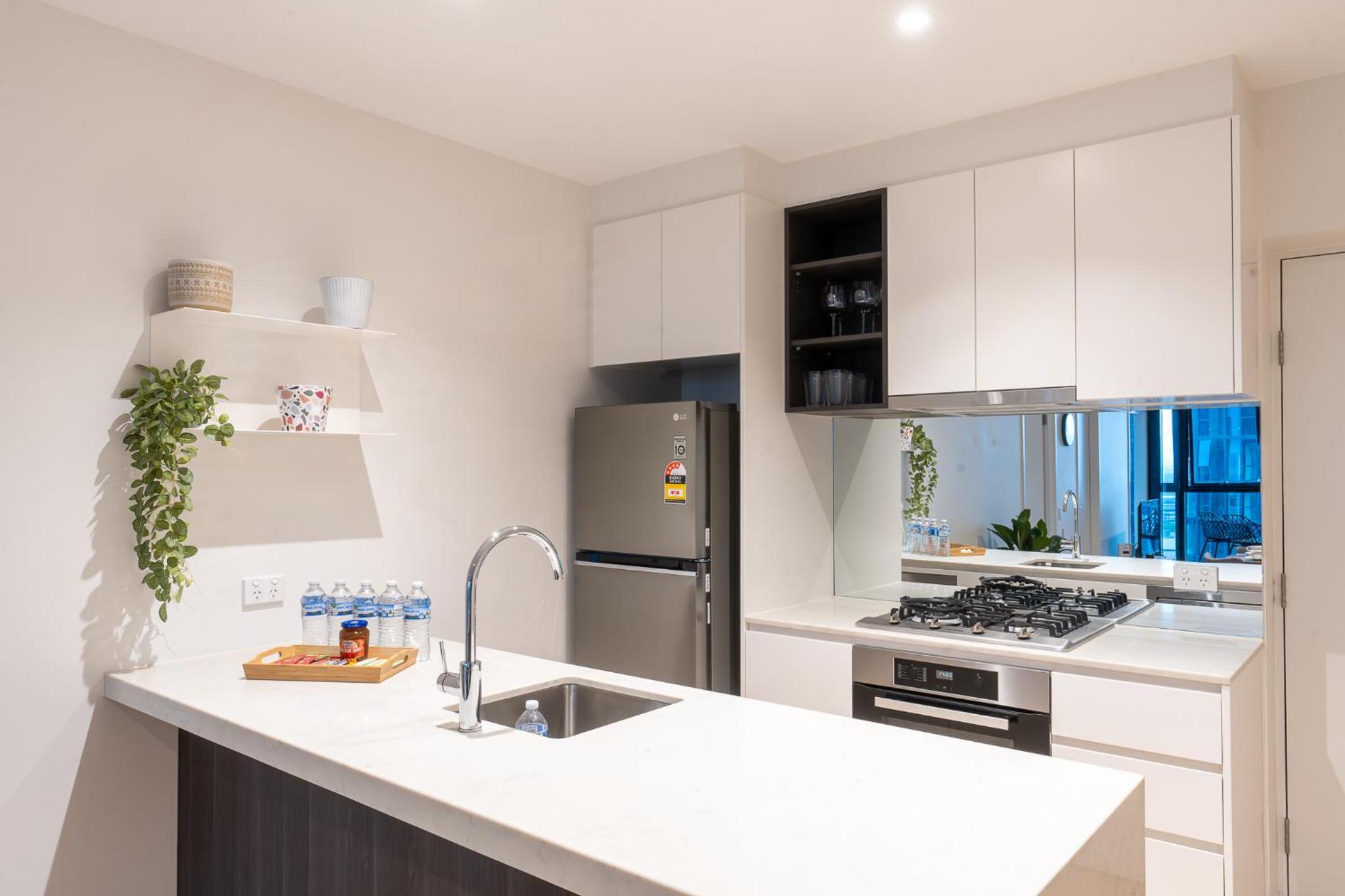 Yarra river view apartment room