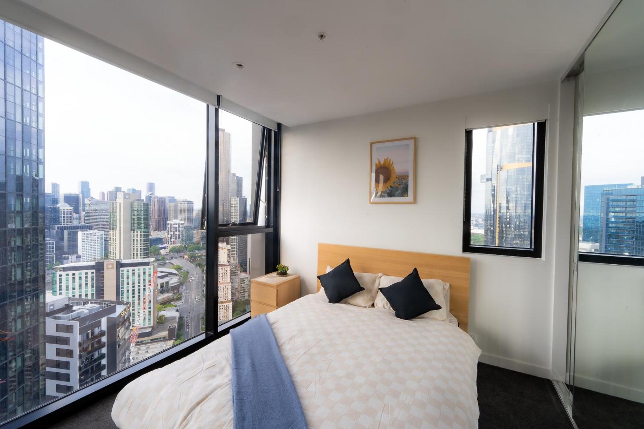 Yarra river view apartment room