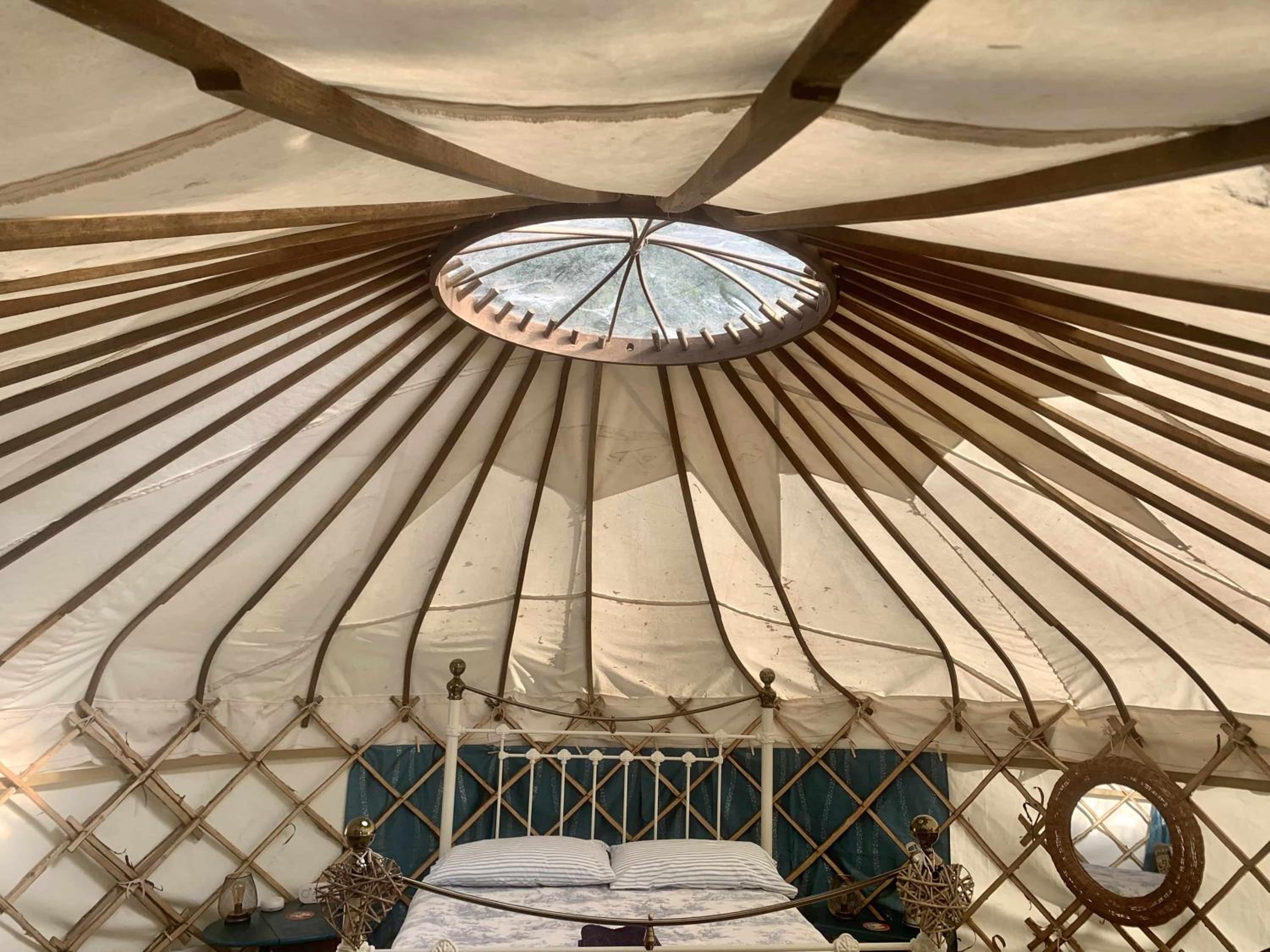 Ceridwen Glamping, double decker bus and Yurts