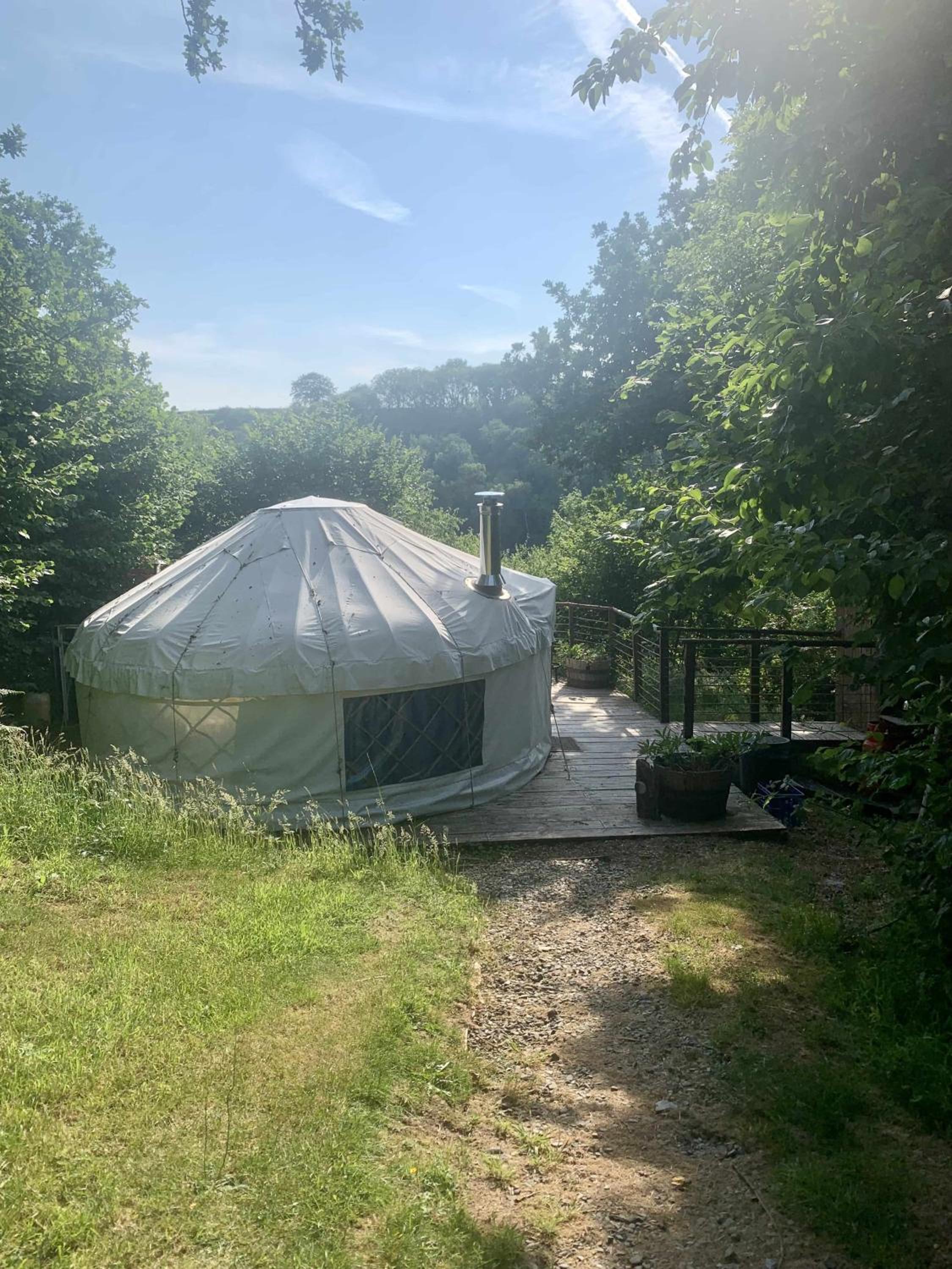 Ceridwen Glamping, double decker bus and Yurts