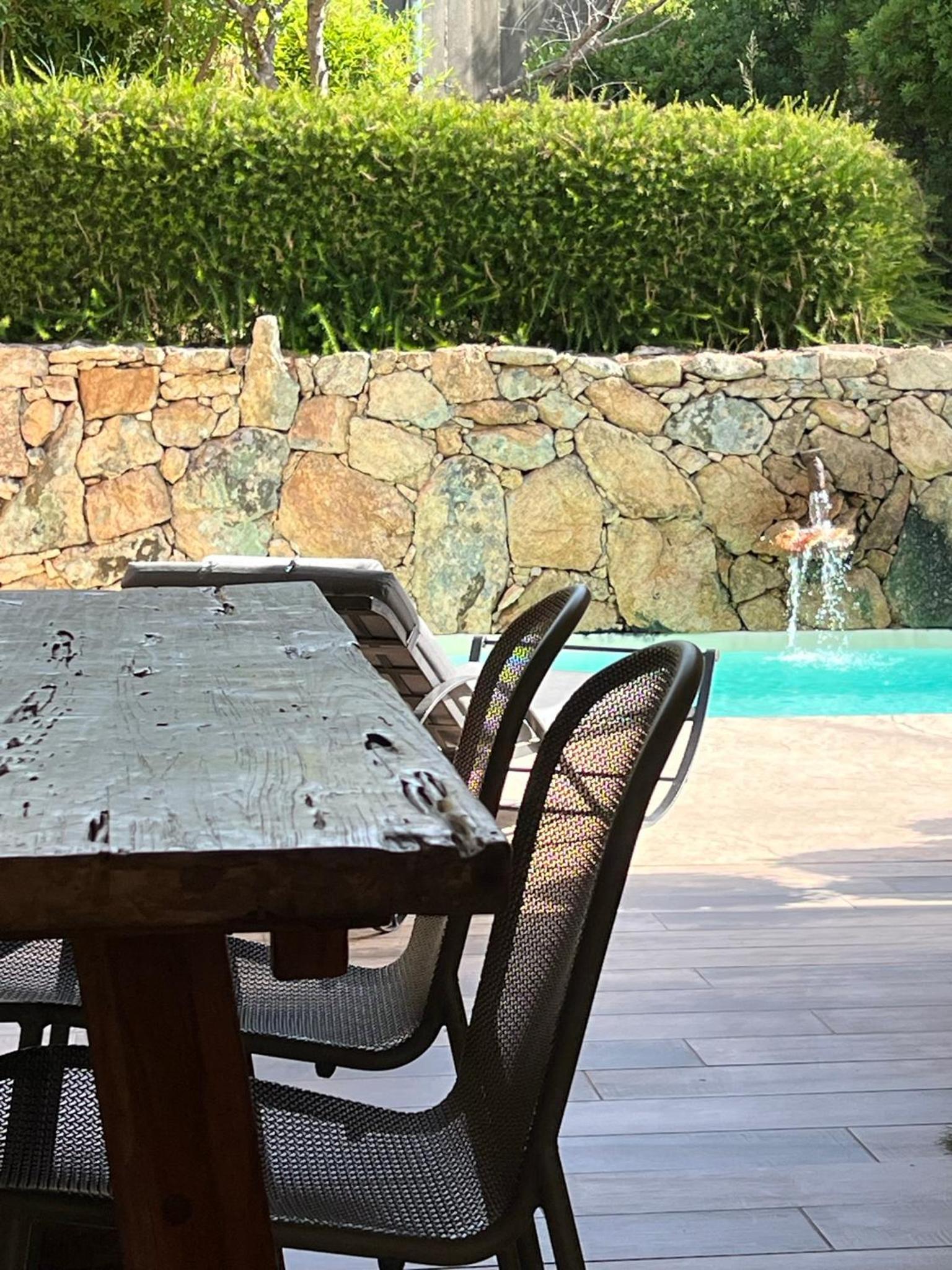 outdoor BBQ area