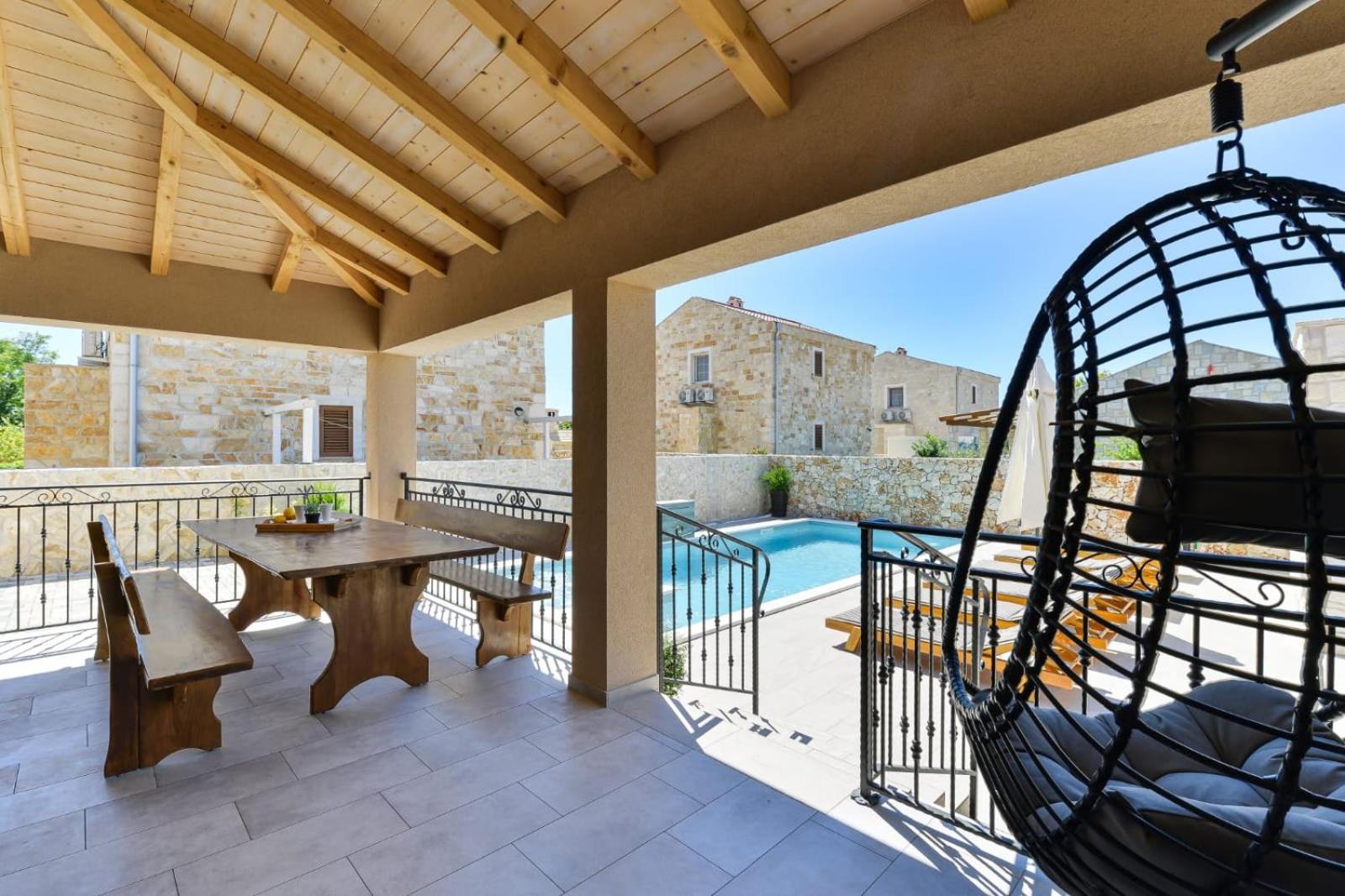 Romantic villa with pool, and whirpool, sauna, near sandy beach - by Traveler tourist agency Krk ID 2379 br 3 view 5