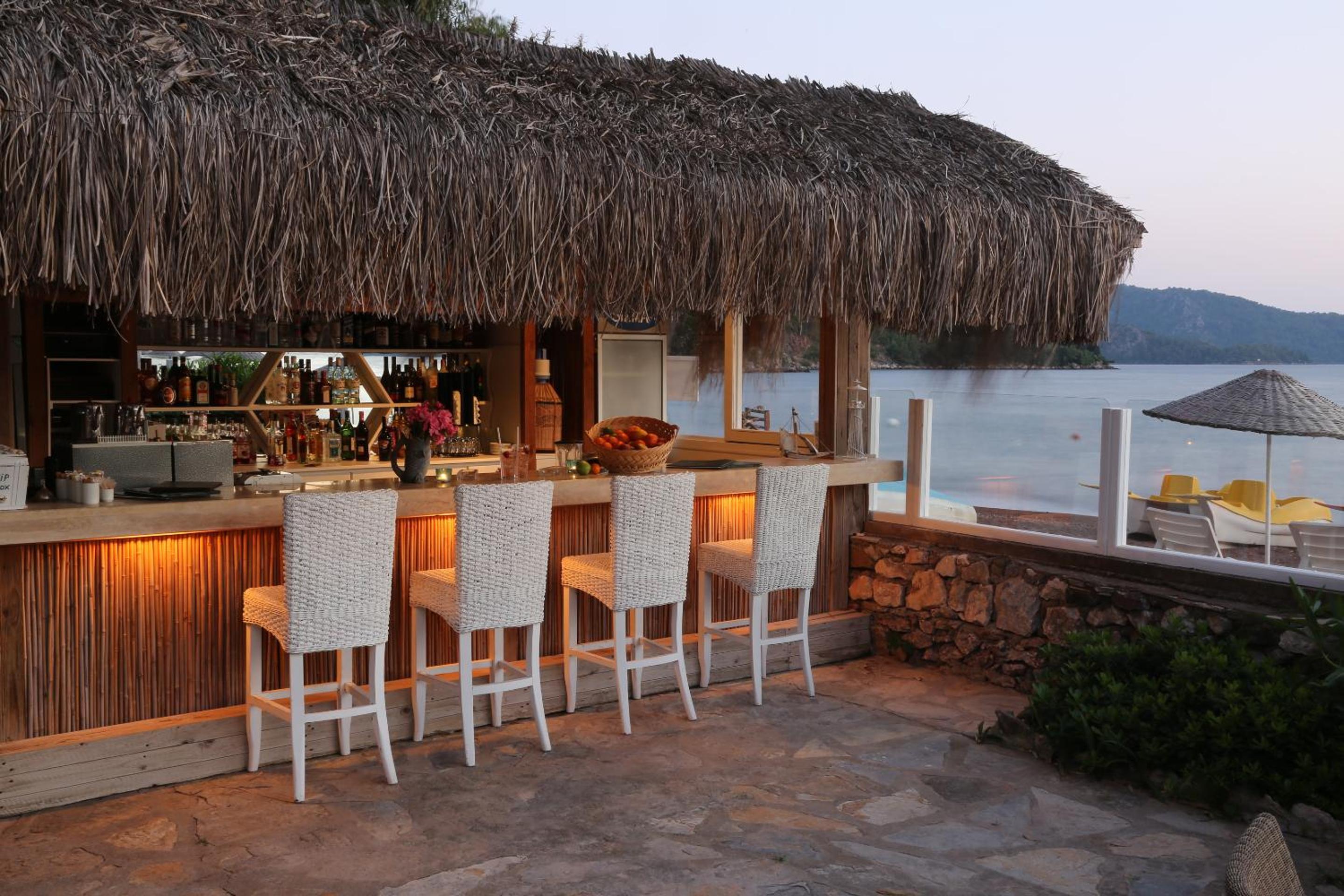 outdoor BBQ area