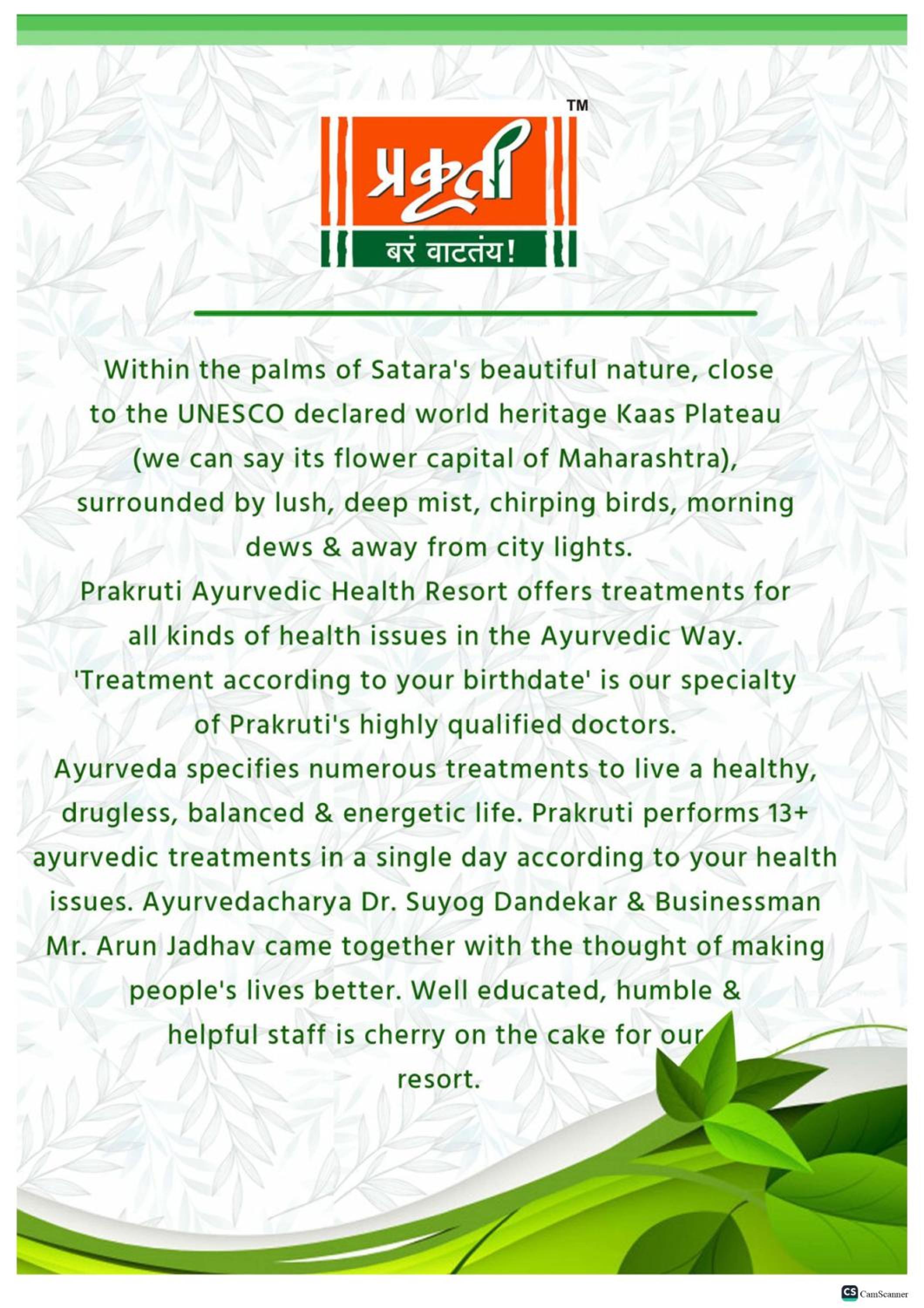 Prakruti Ayurvedic Health Resort,Sarkhal