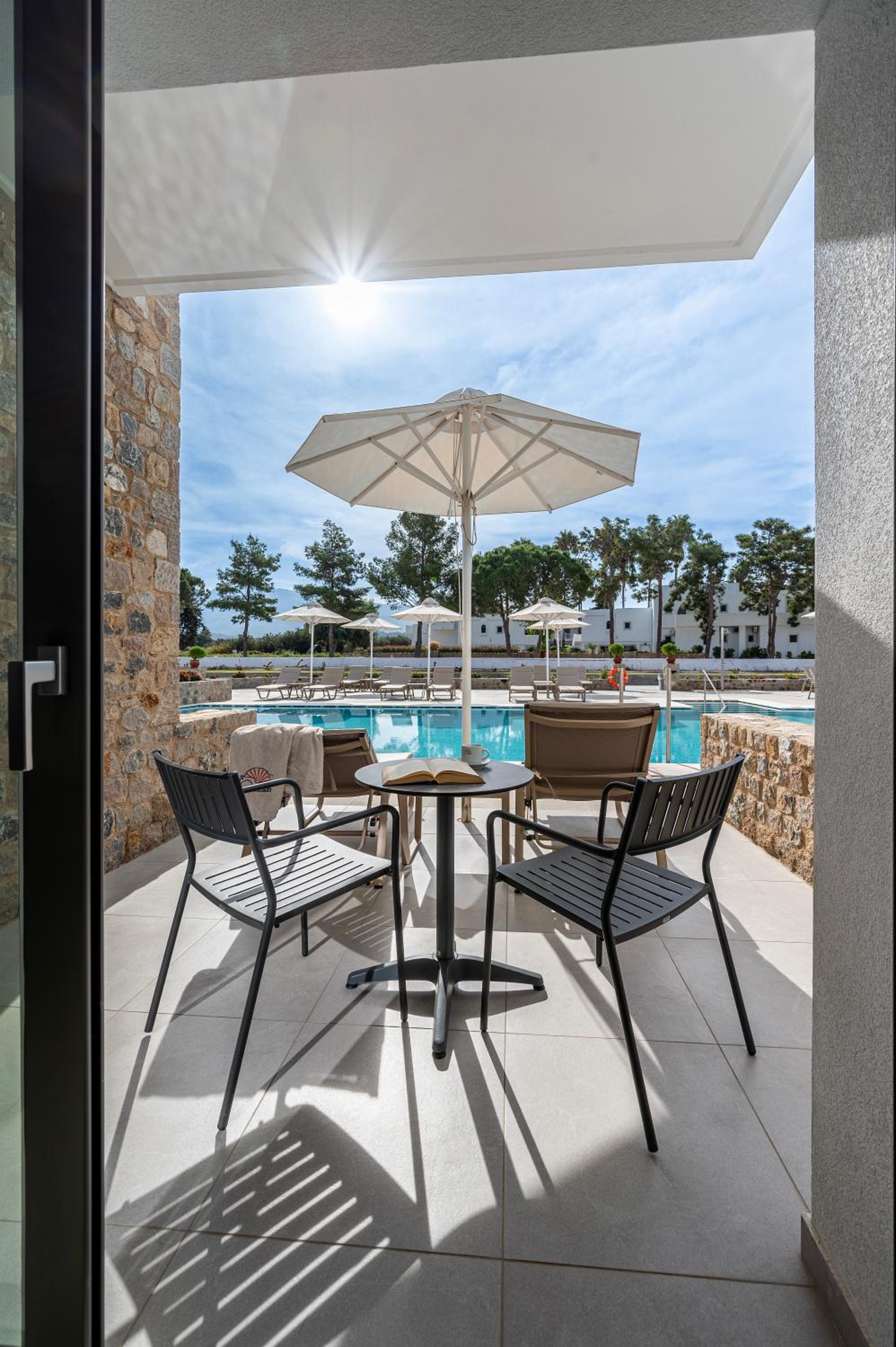 outdoor BBQ area