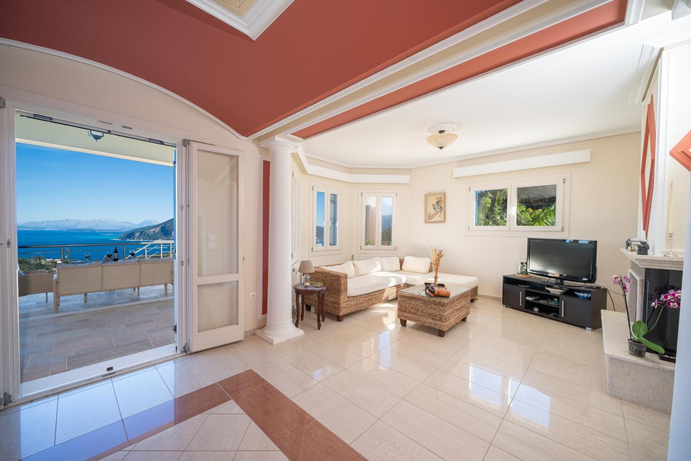 Private Villa Gelia, with panoramic 180 degrees sea view! view 5