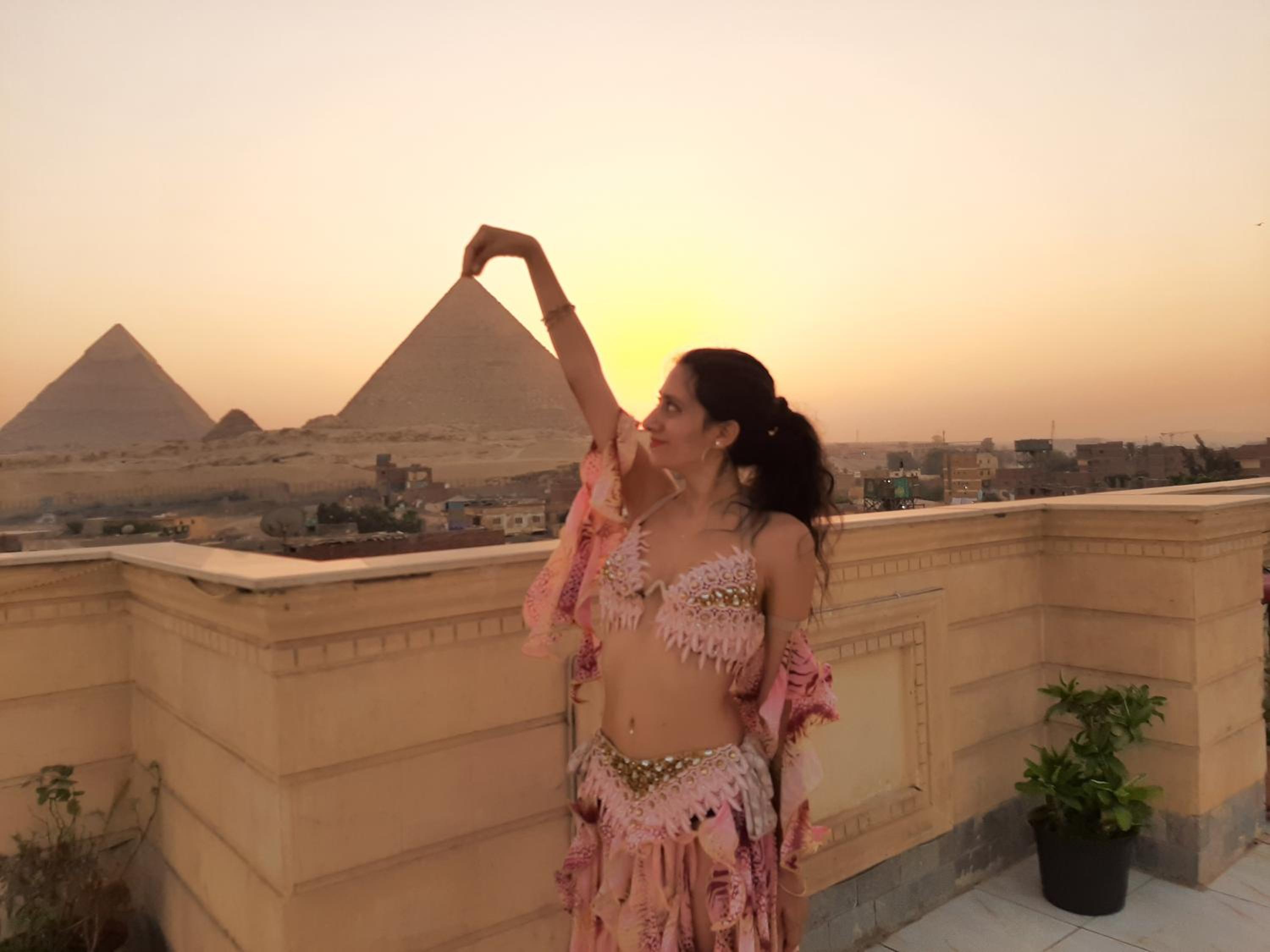 Zeina pyramids view