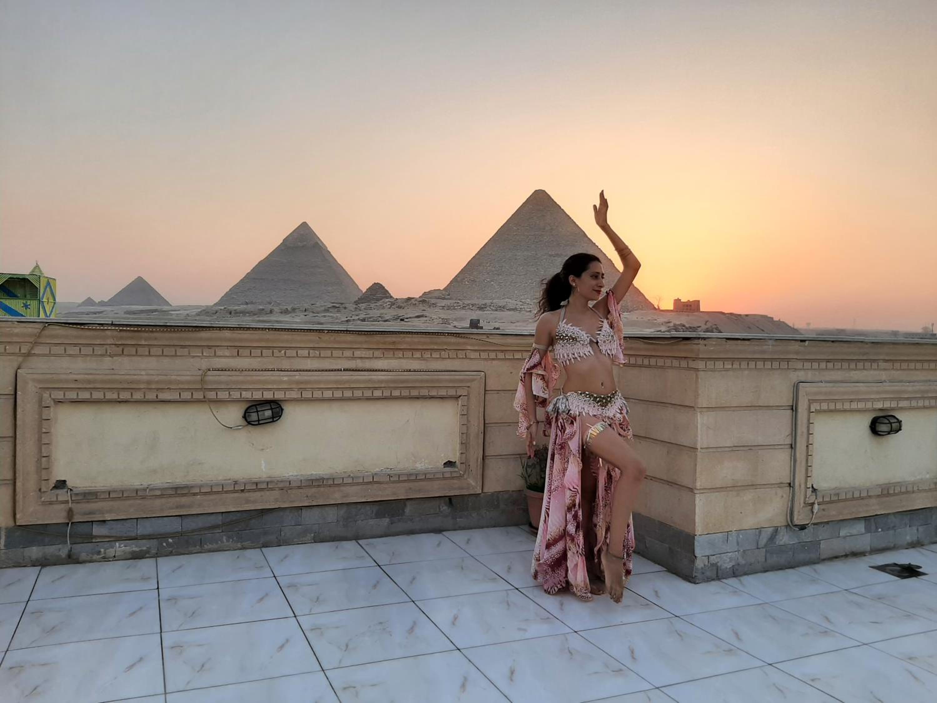 Zeina pyramids view