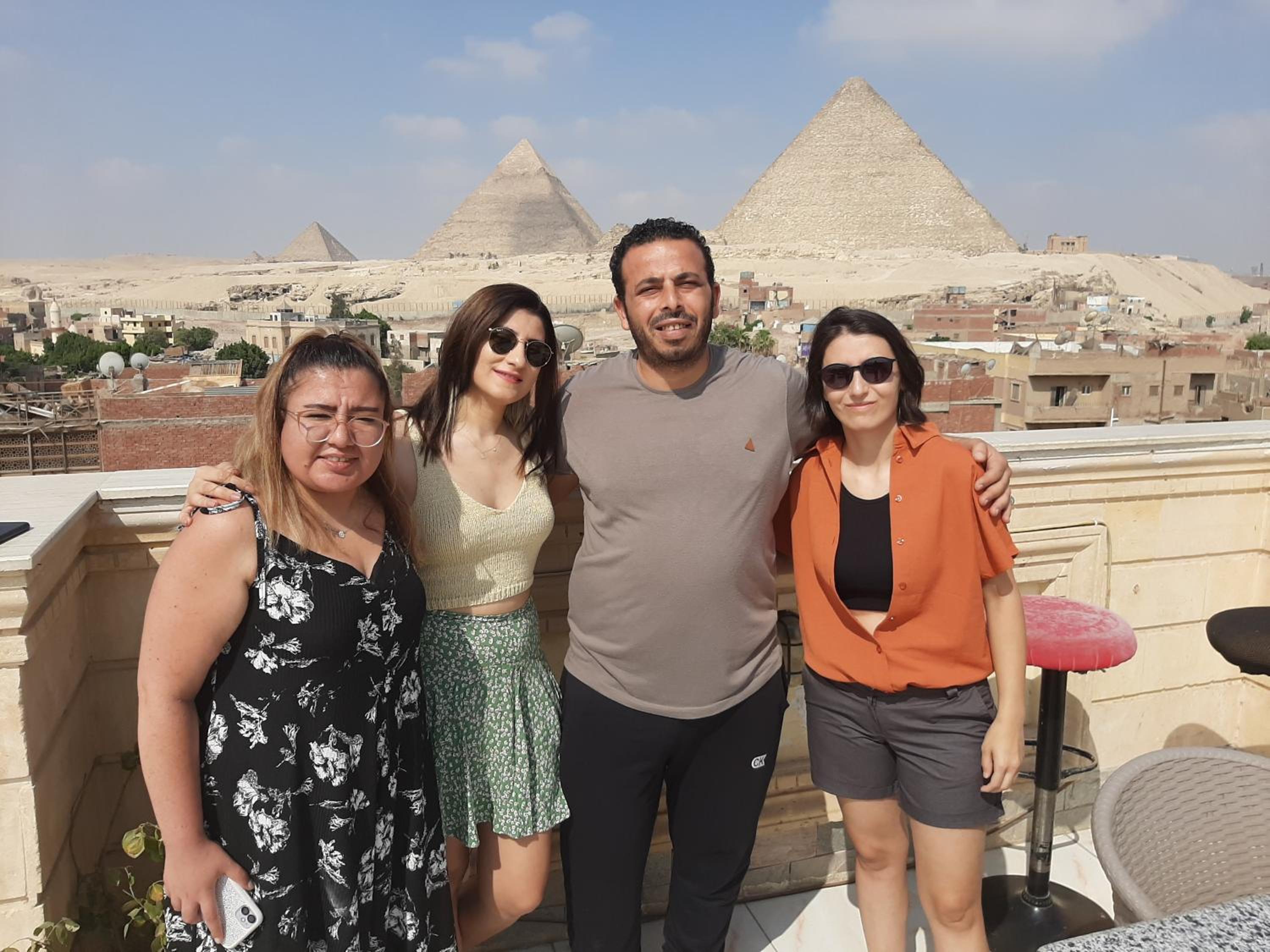 Zeina pyramids view
