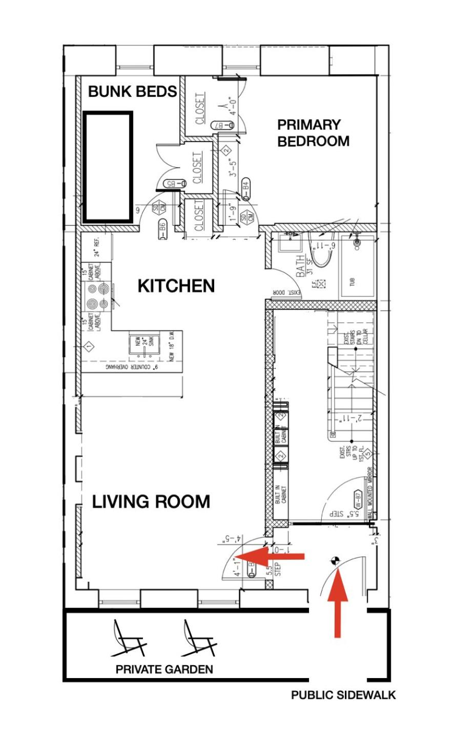Cozy Garden Apt in Williamsburg NYC Townhouse view 2