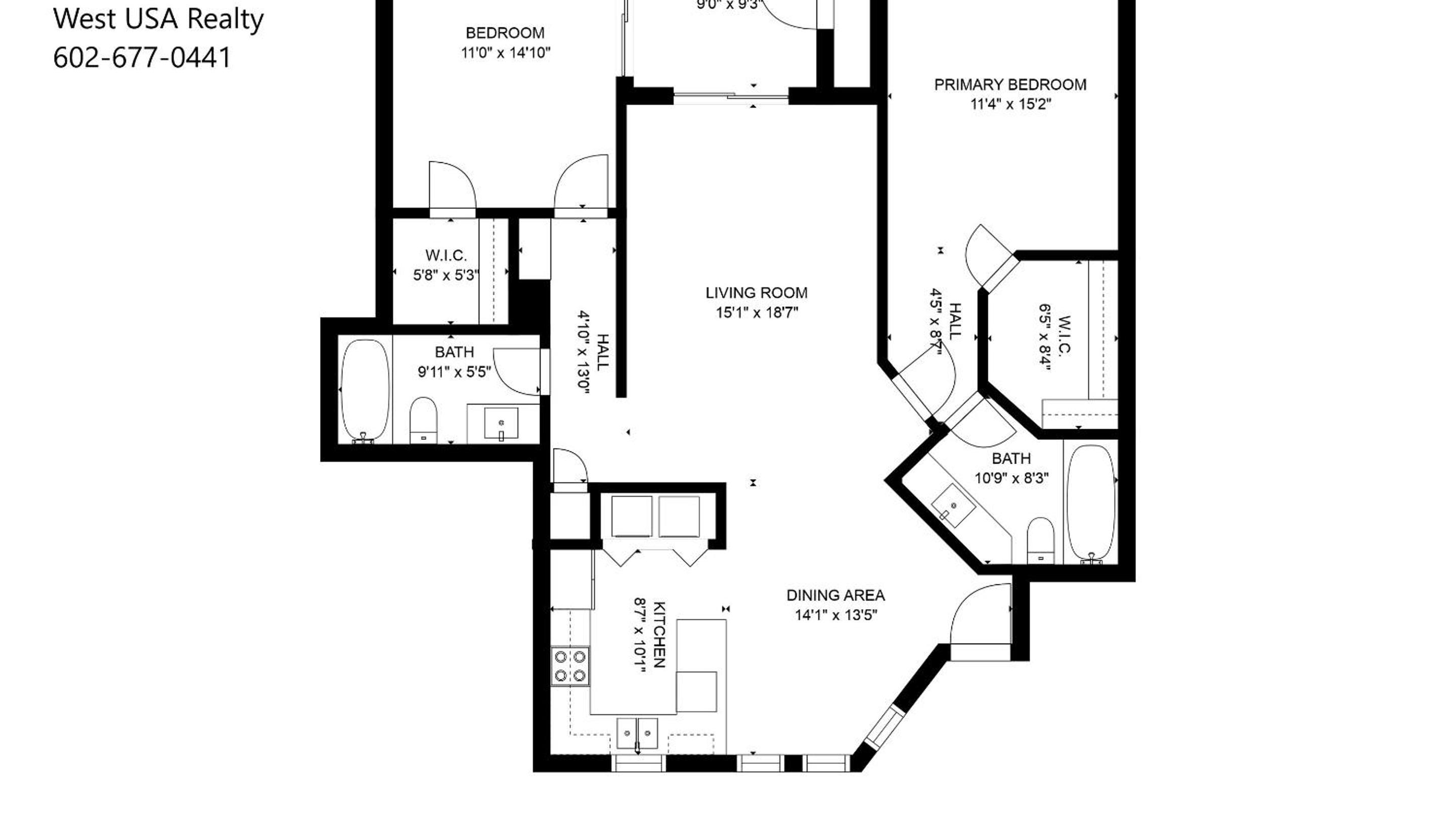 Beautiful newly remodeled 2-Bdrm Biltmore Condo view 2