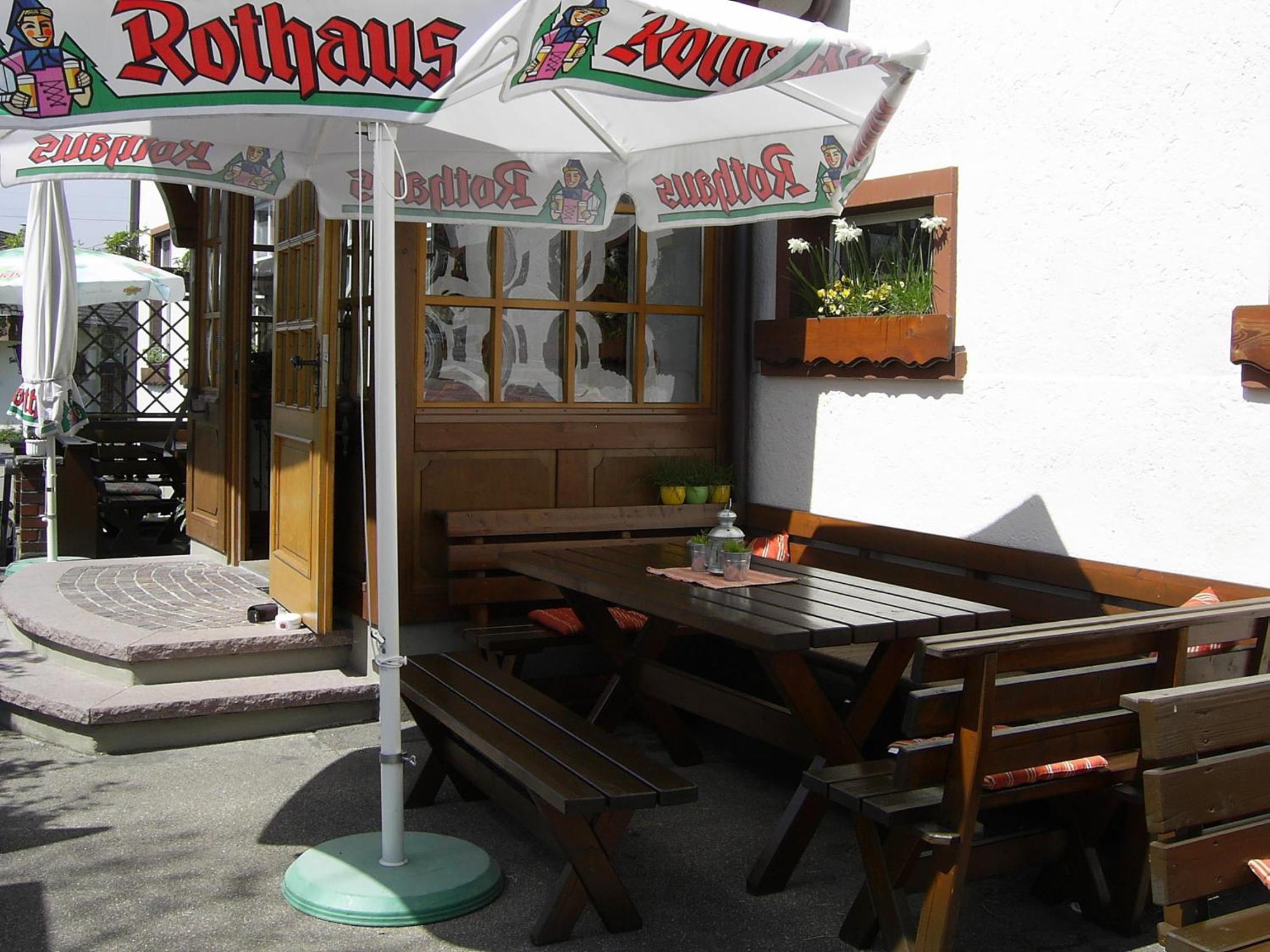 outdoor BBQ area