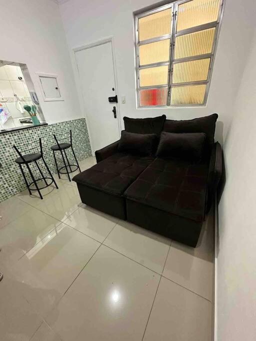 Apto 50m da praia Gonzaguinha São Vicente Edifício Estrela do Mar