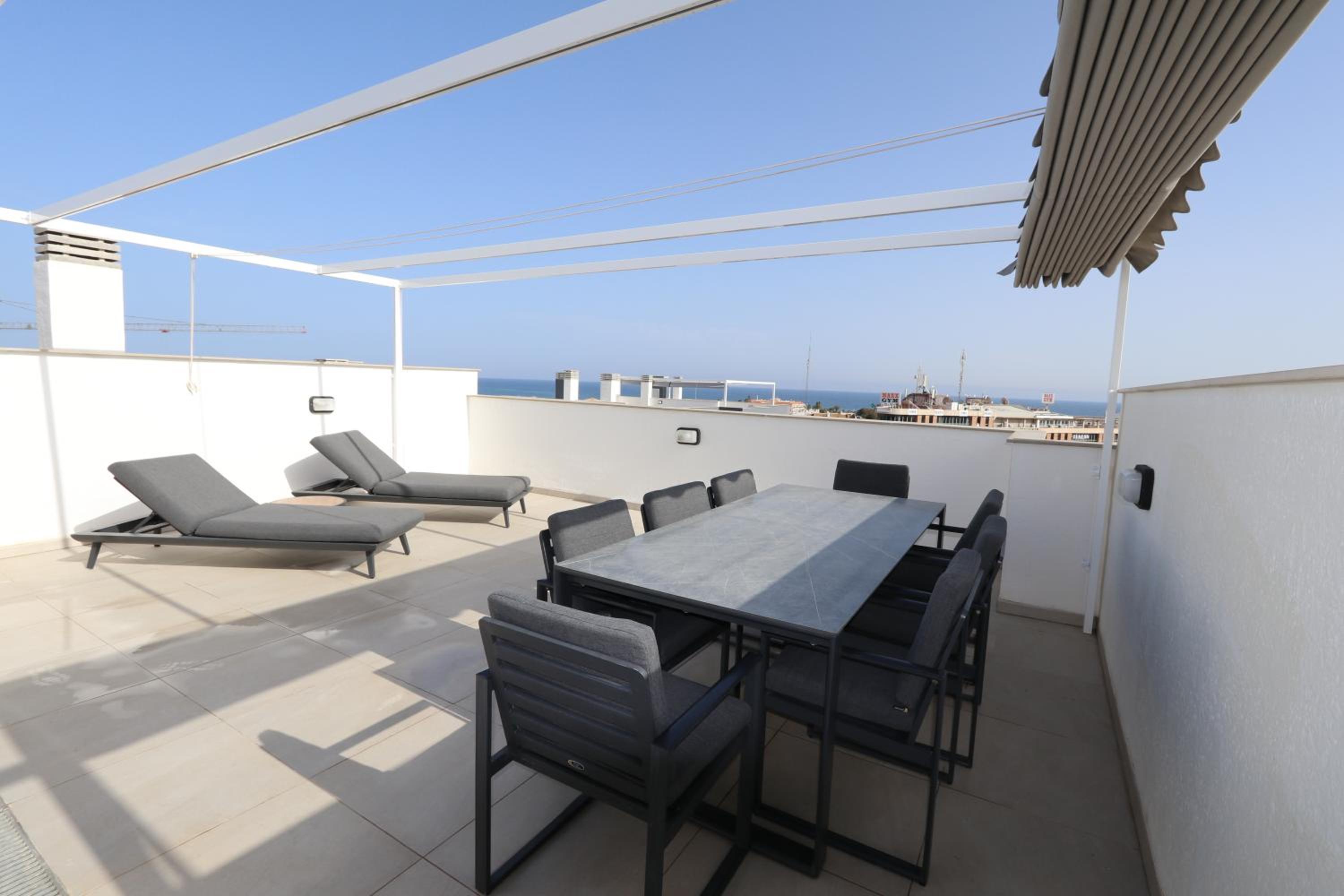 Flamenca Village Penthouse with Private Rooftop and Sea View