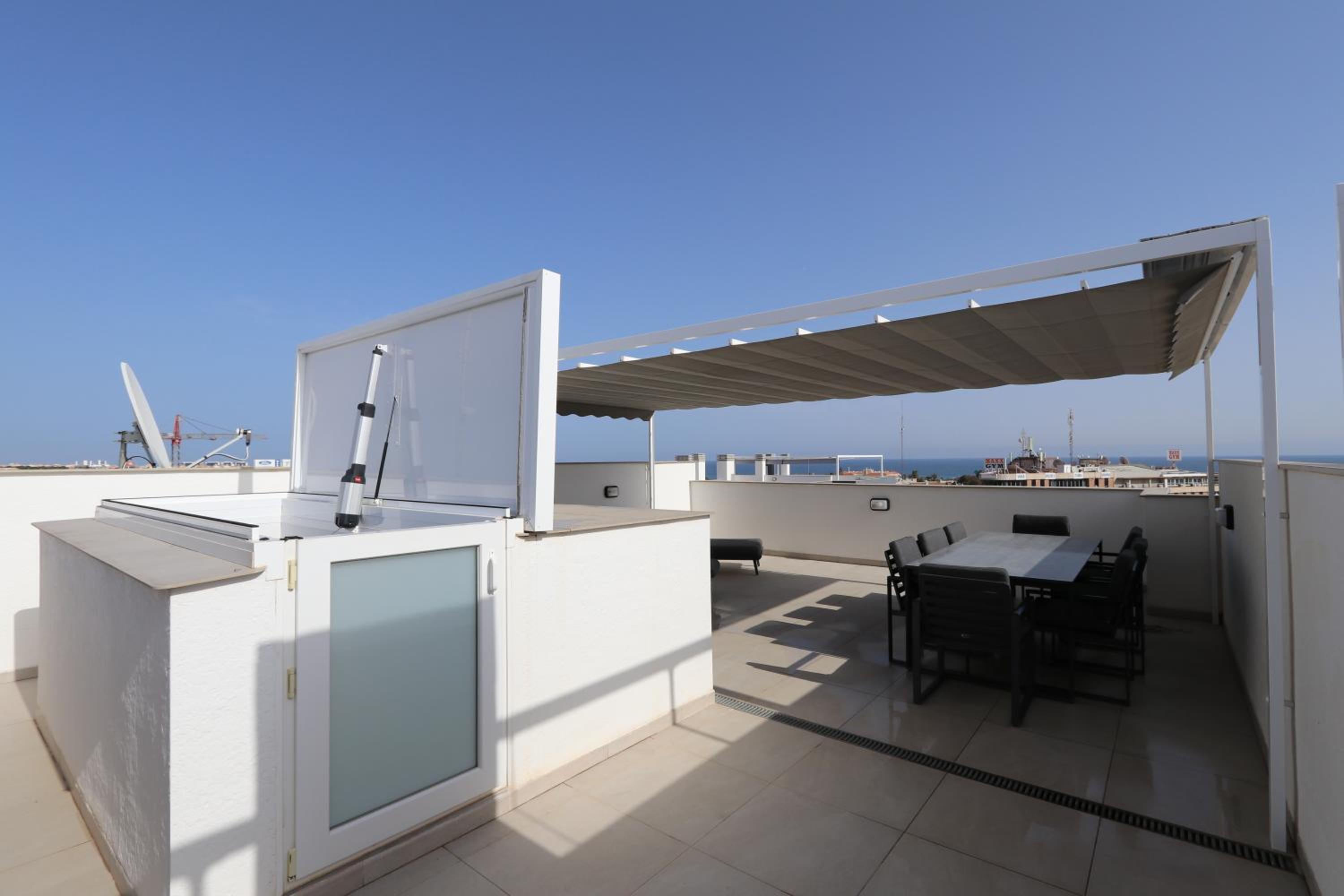 Flamenca Village Penthouse with Private Rooftop and Sea View