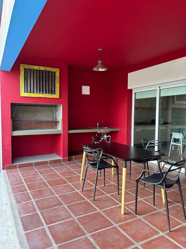 outdoor BBQ area