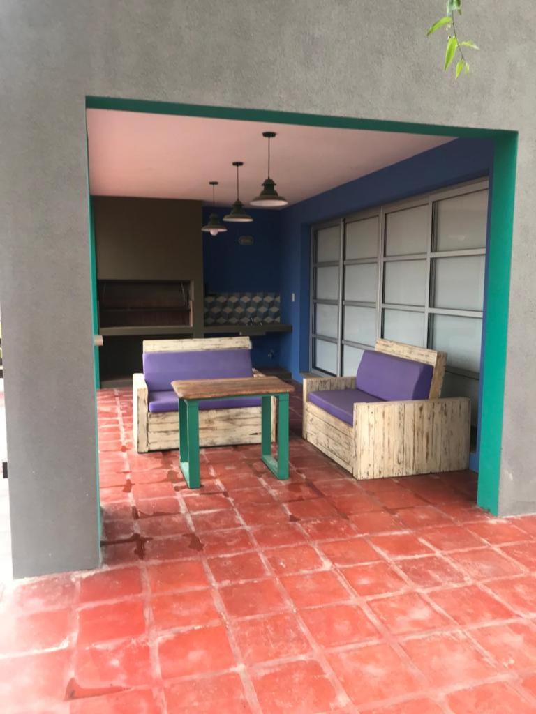 outdoor BBQ area
