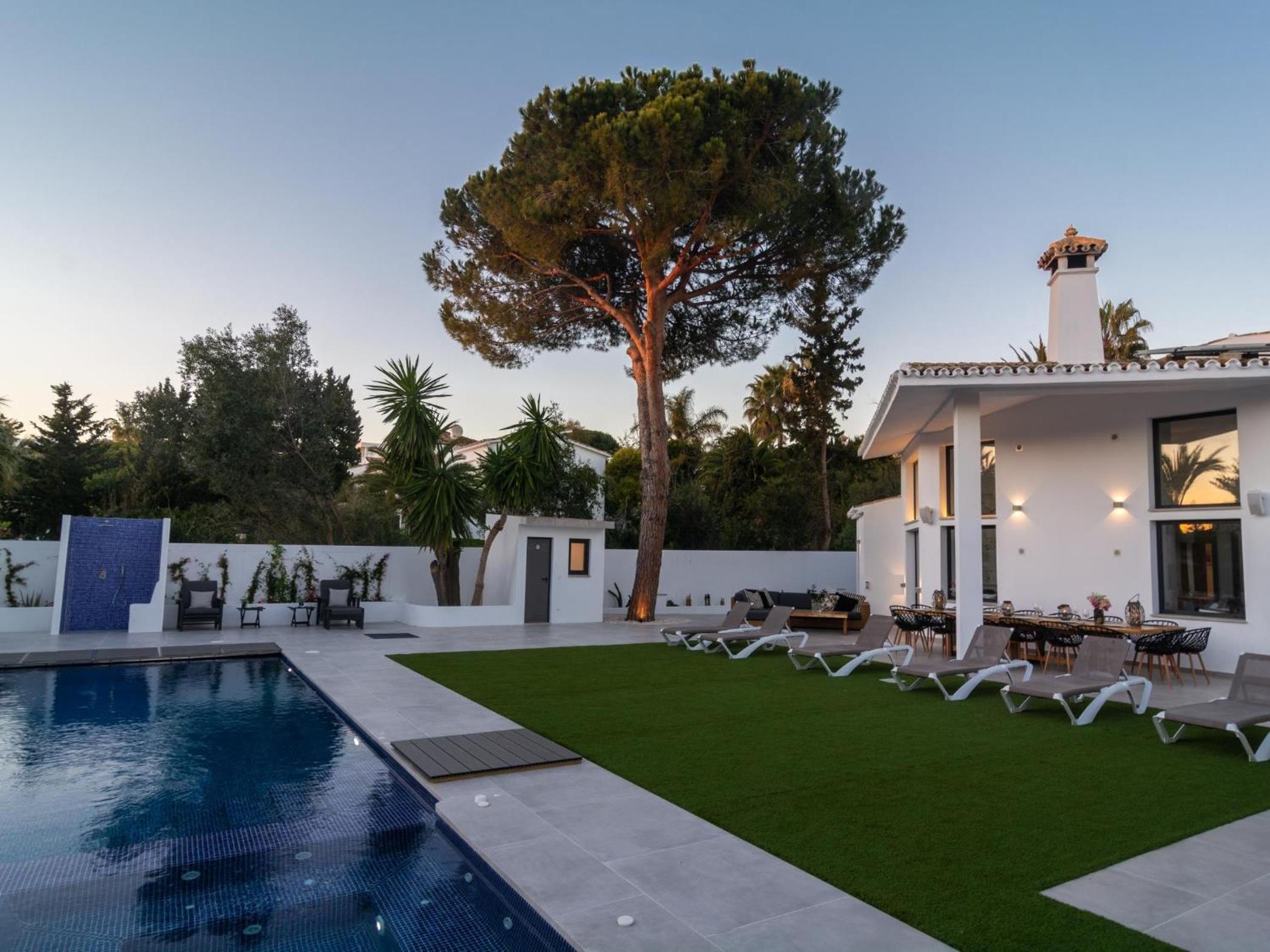 Villa in Las Chapas Playa with private heated pool view 5