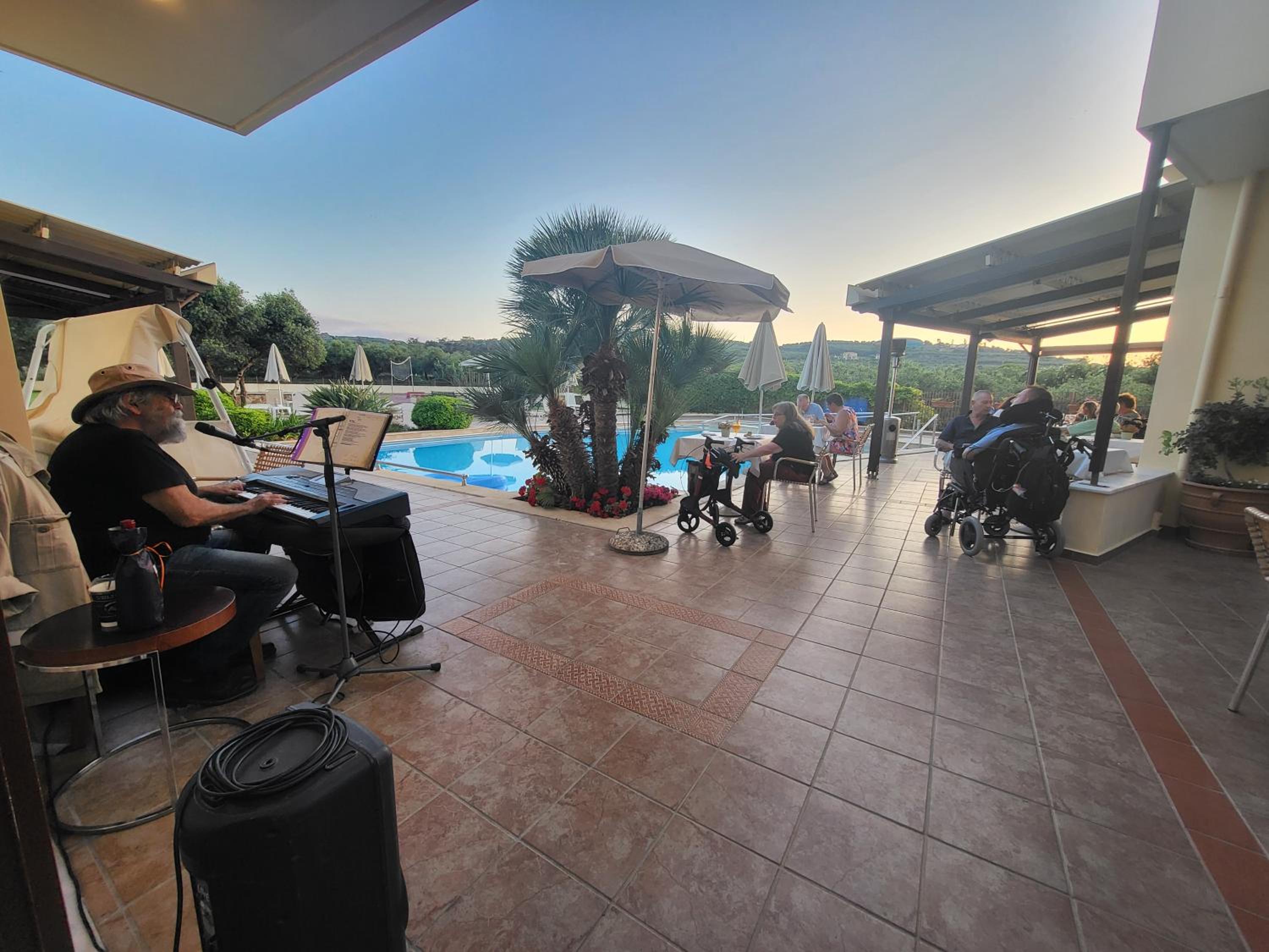 outdoor BBQ area