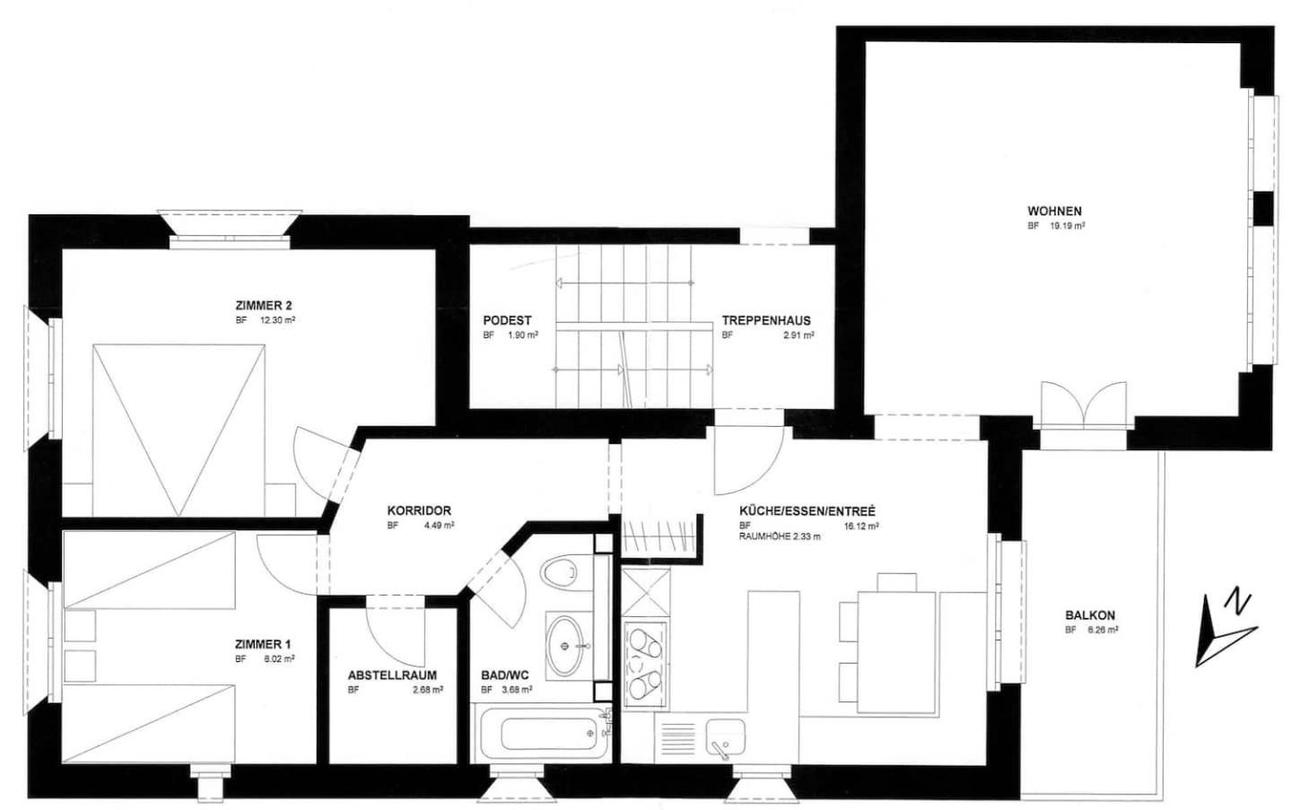 Zentral, Ruhig, Sonnig, Modern