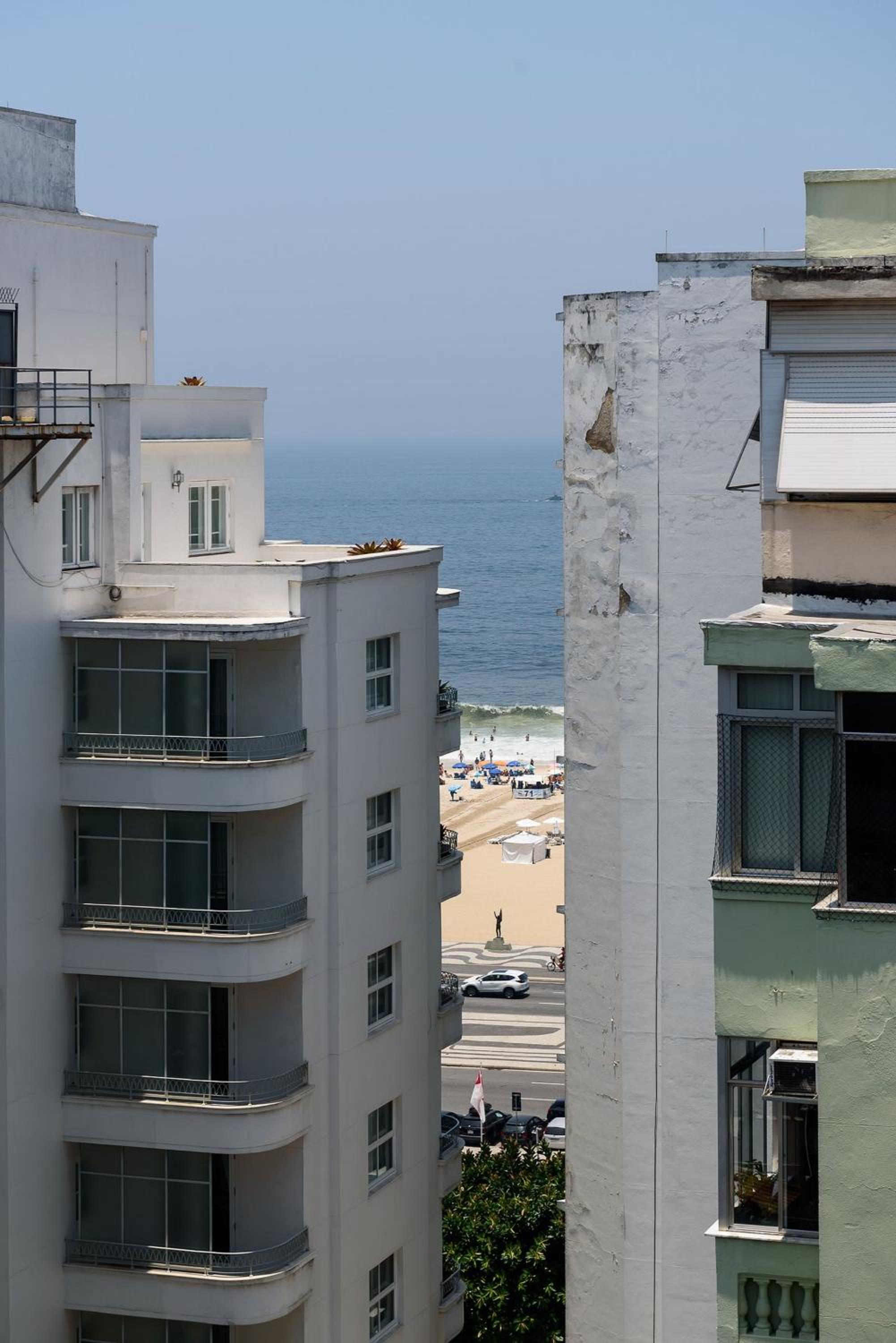 Varanda vista mar Copacabana