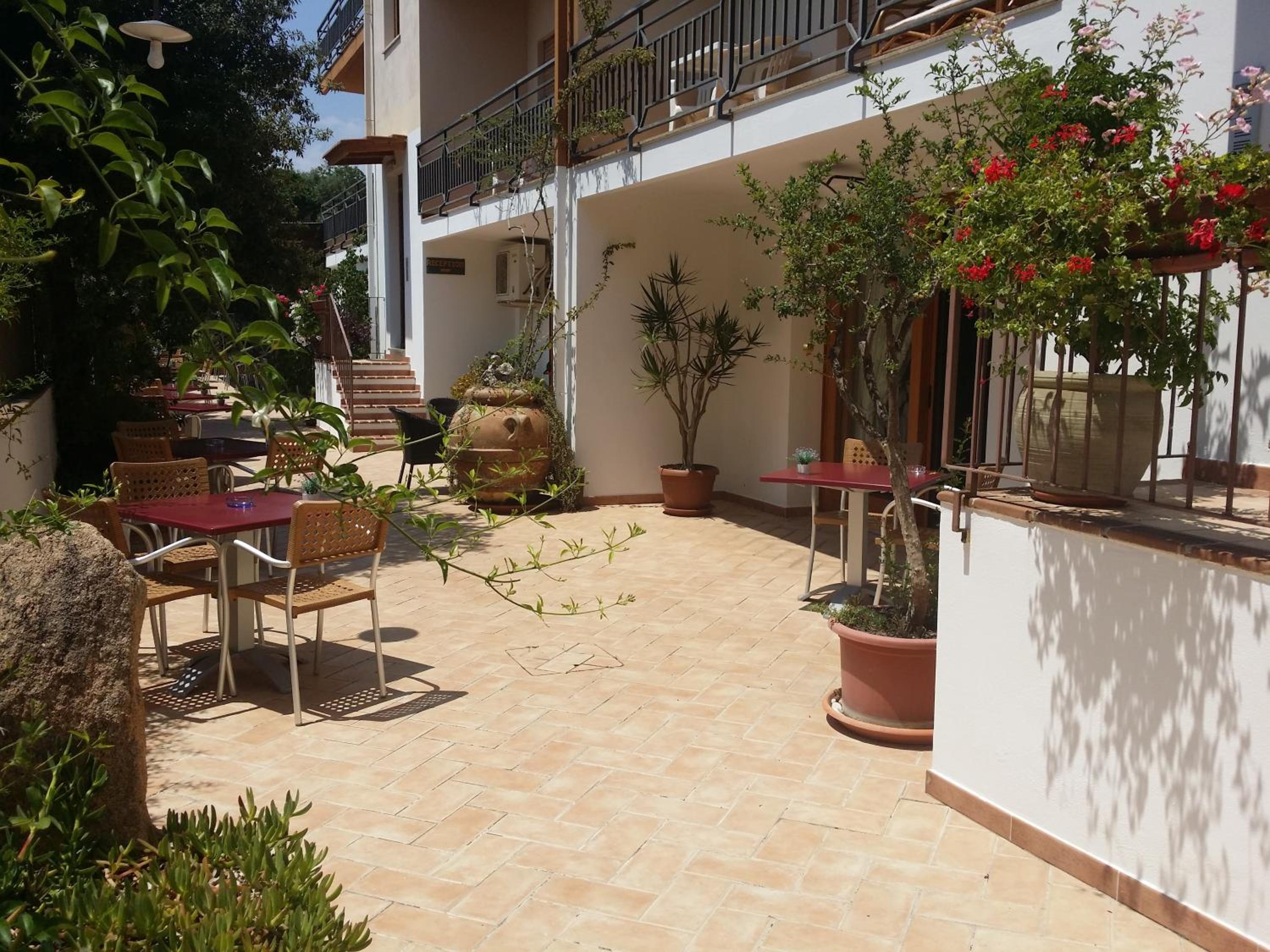 outdoor BBQ area