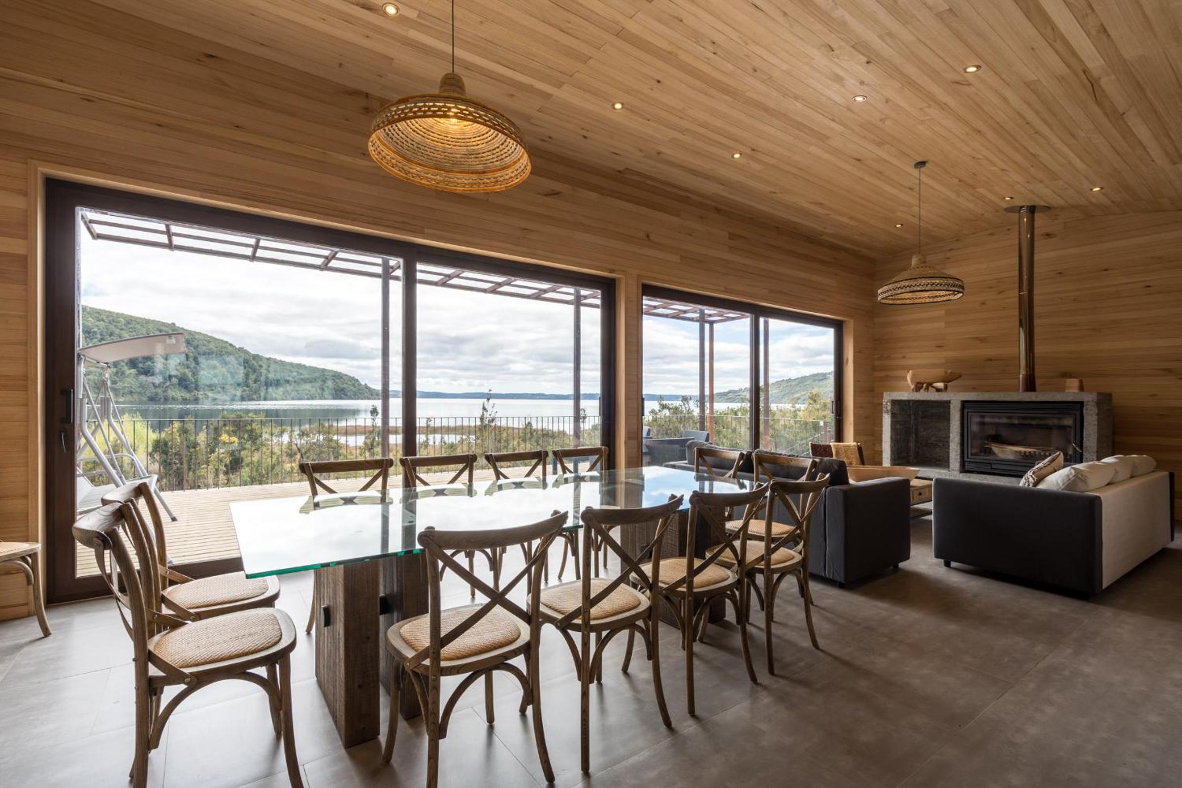 Casas Martín Pescador, Lago Huillinco, Chiloe