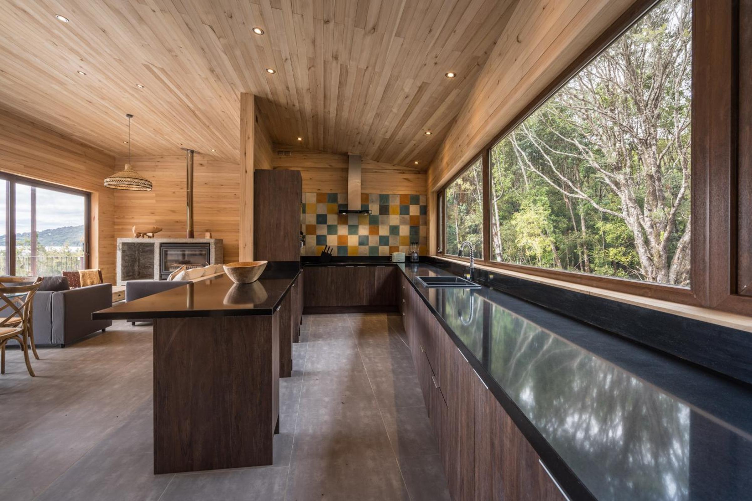 Casas Martín Pescador, Lago Huillinco, Chiloe