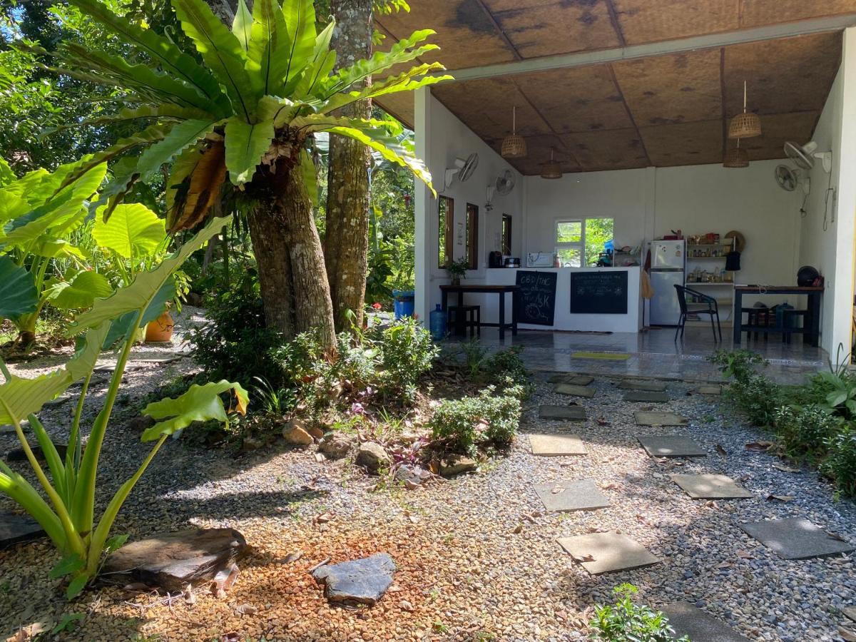 outdoor BBQ area