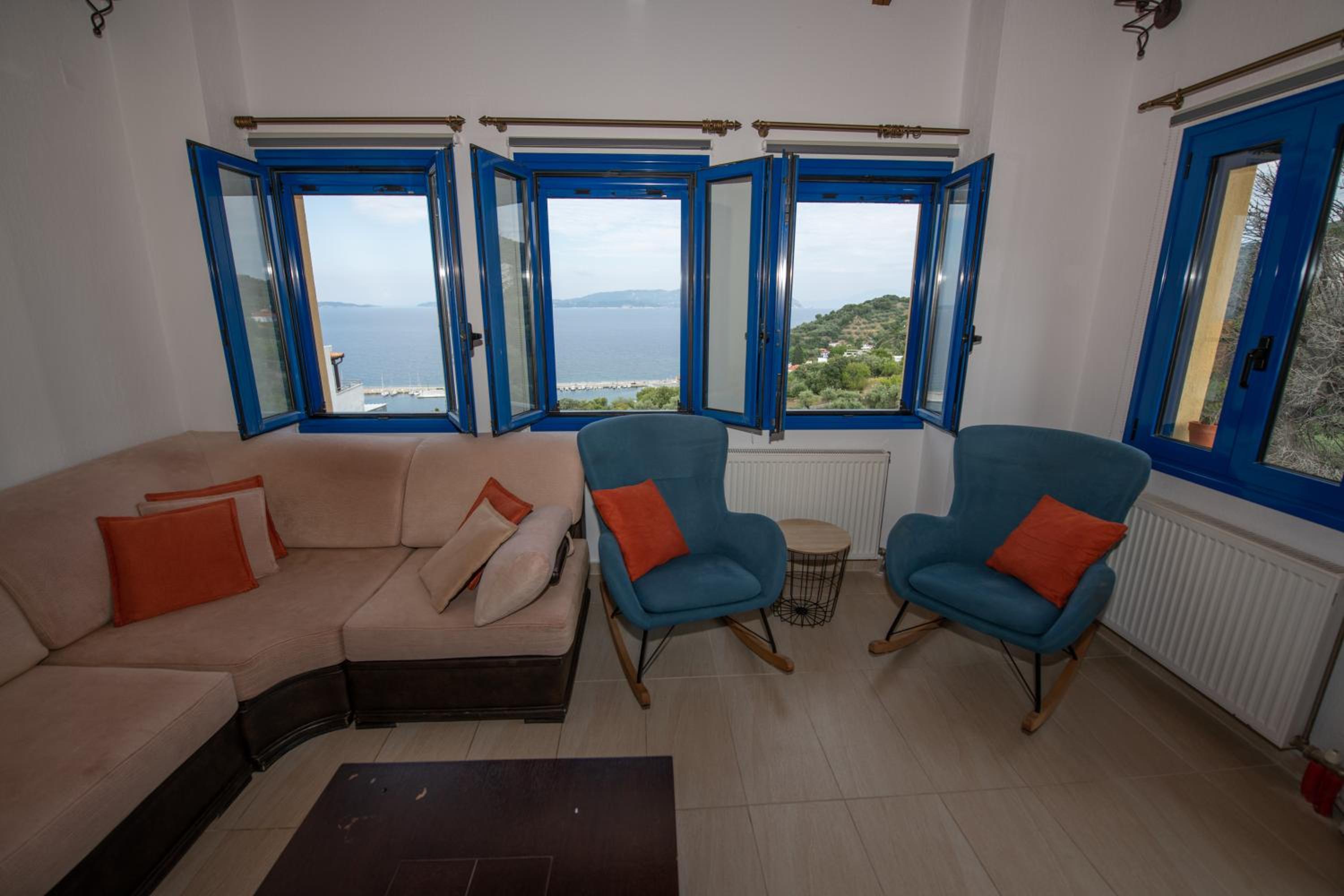 Panoramic Sea View Villa Evmenia and Harbourside Sea front apartments