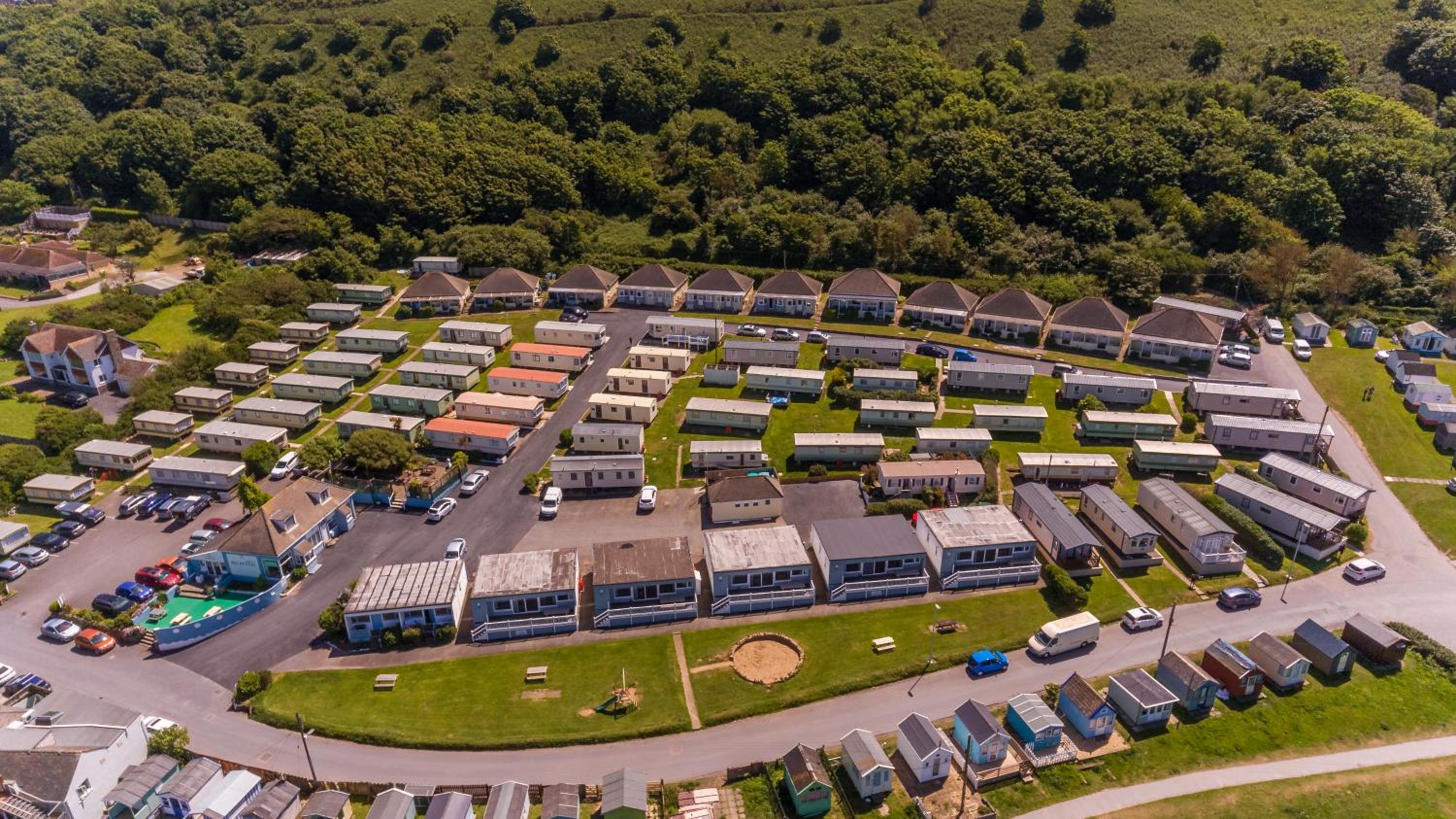 The Royal Clovelly caravan with sea views