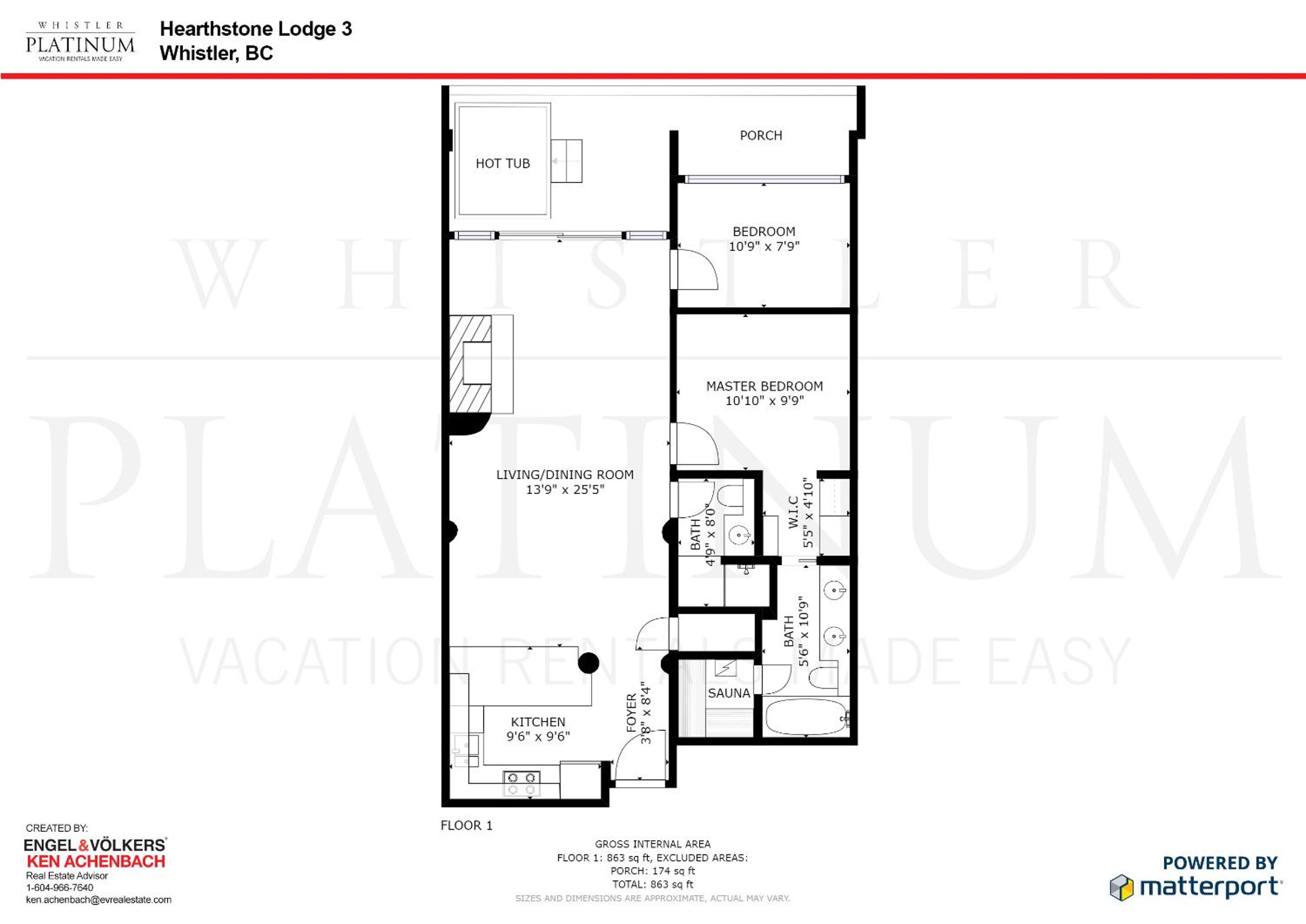 Hearthstone Lodge 3 | Central Whistler Village Condo with Sauna & Hot Tub