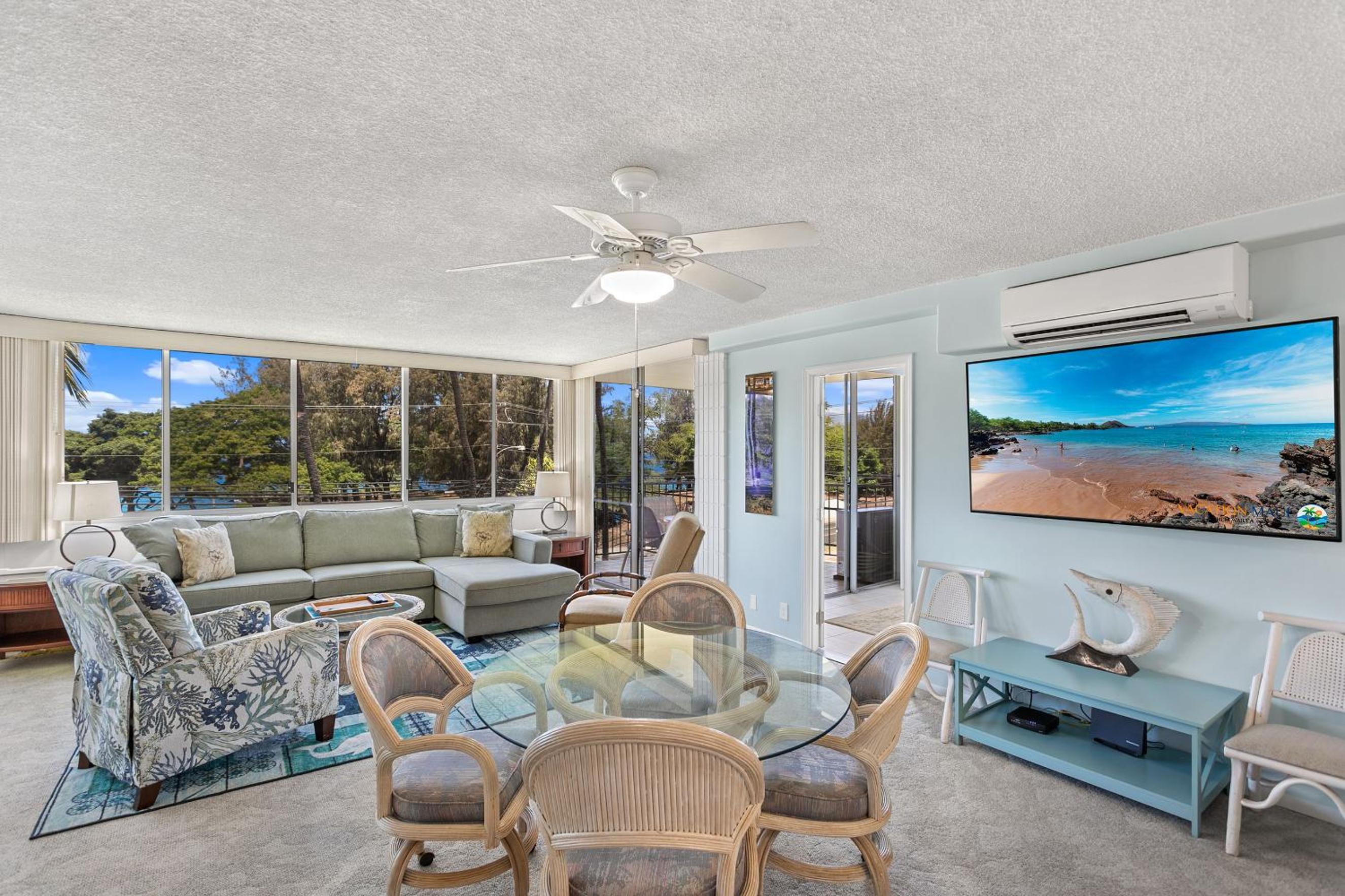 Haleakala Shores A-301, Panoramic Views, Split AC