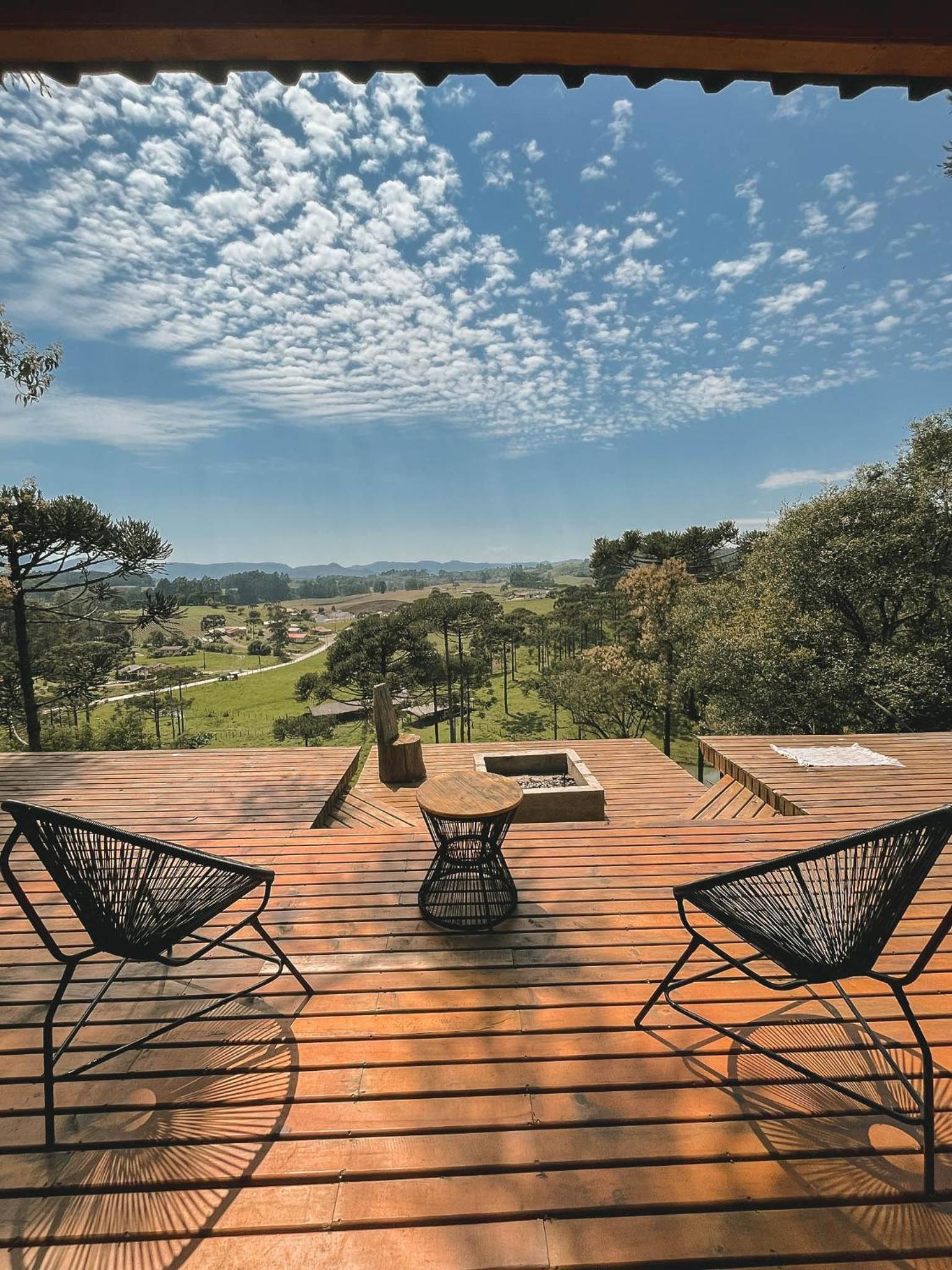 Cabana na Serra Lareira e Vista Deslumbrante
