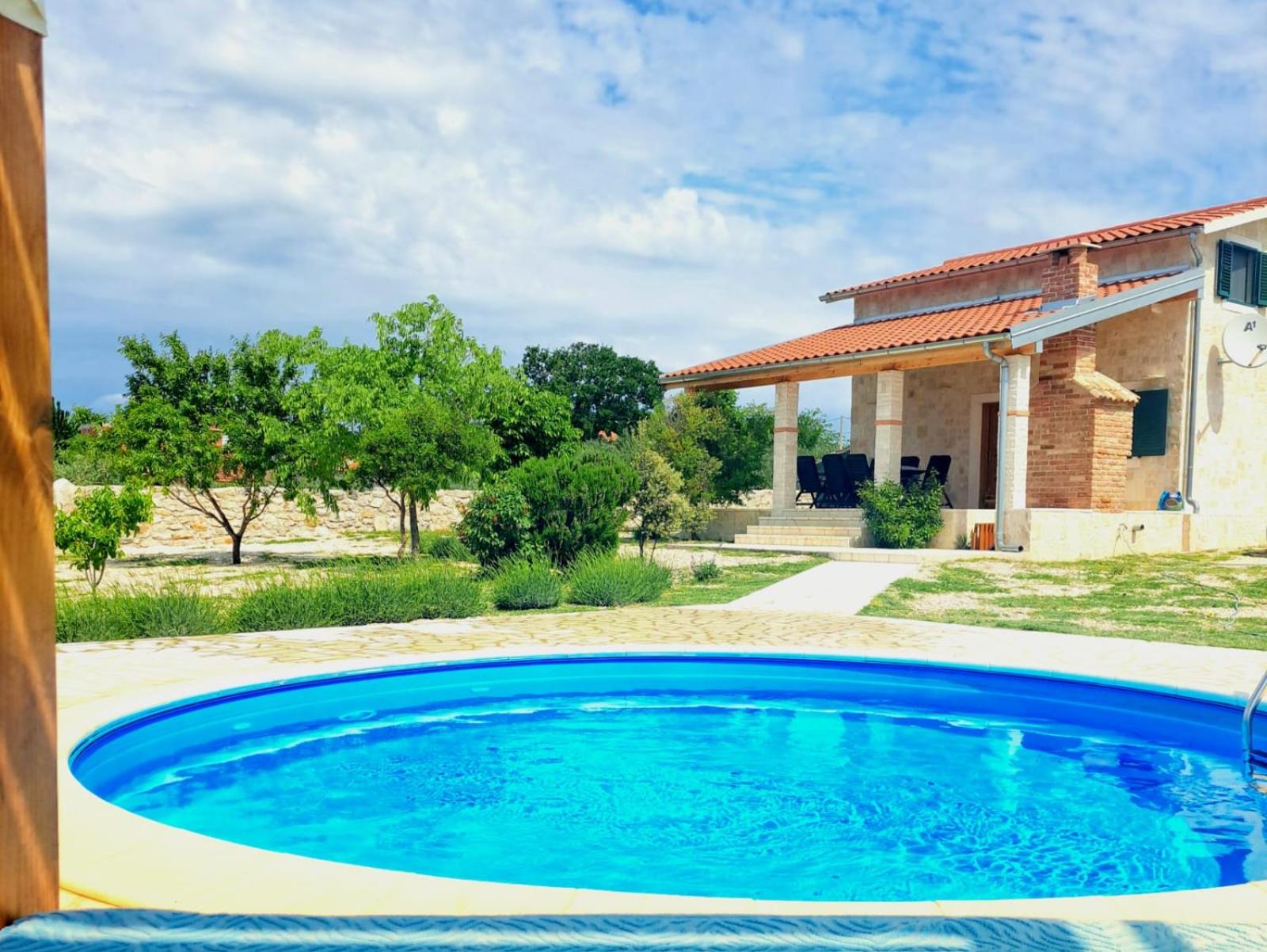 Villa Stone Pearl with heated swimming pool view 5