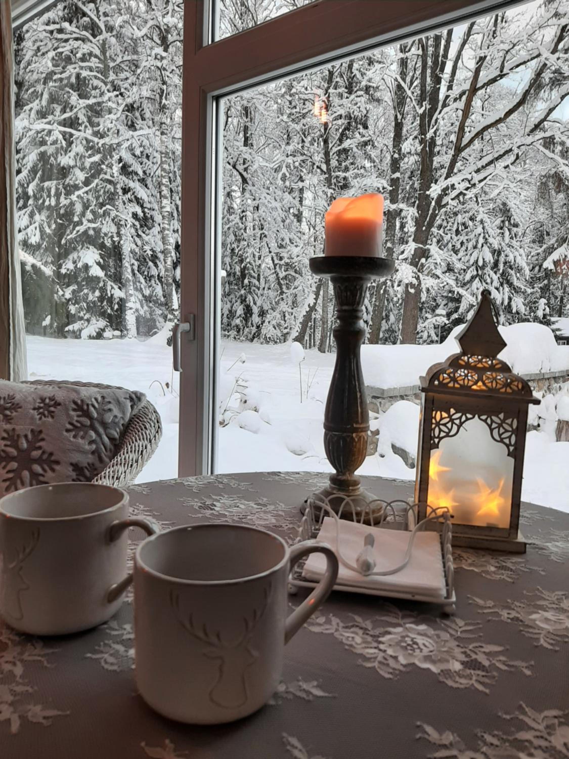 Mellene 1 bedroom house in nature & hot tube