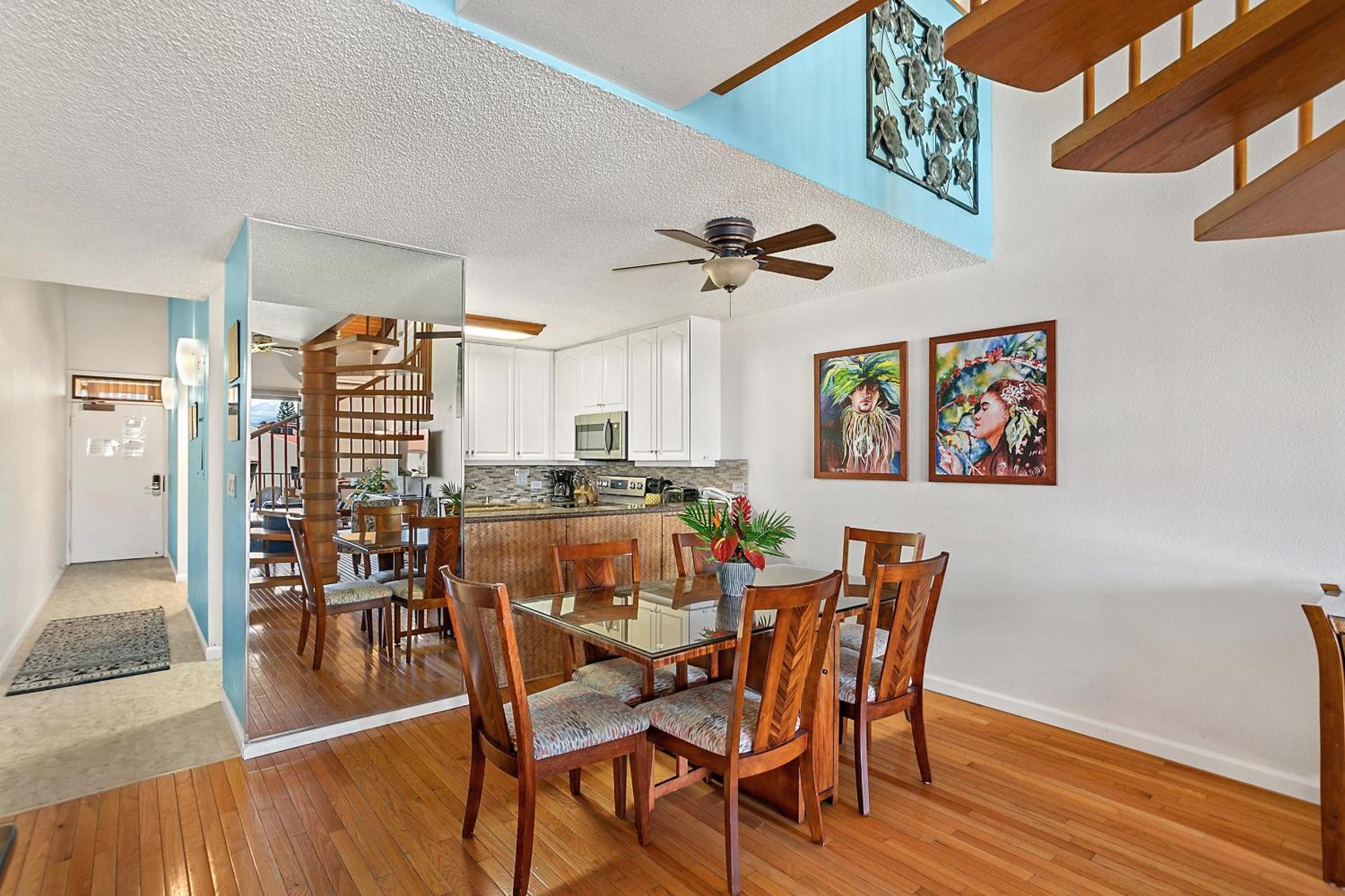 Kamaole Sands 7-406, Courtyard & Ocean Views, AC