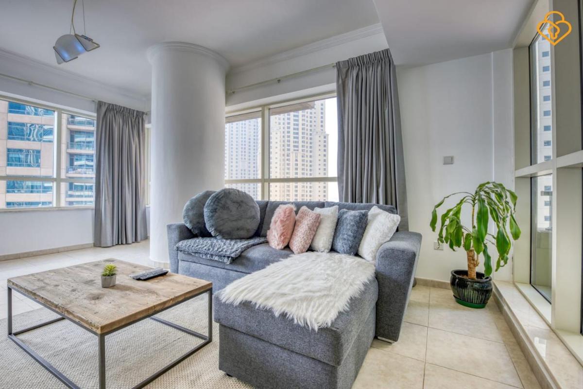 Keysplease Marina View 2 B/R Upgraded Apt near metro, Sahab Tower Dubai Marina