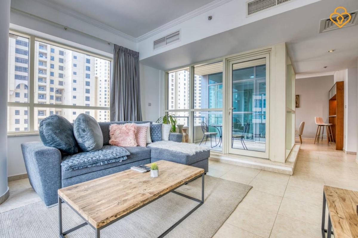 Keysplease Marina View 2 B/R Upgraded Apt near metro, Sahab Tower Dubai Marina