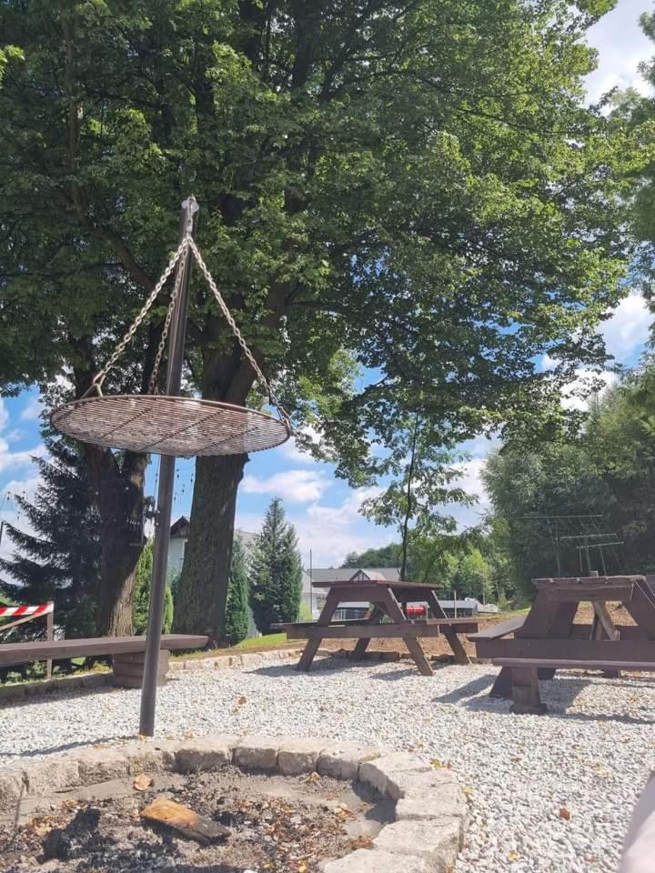 outdoor BBQ area