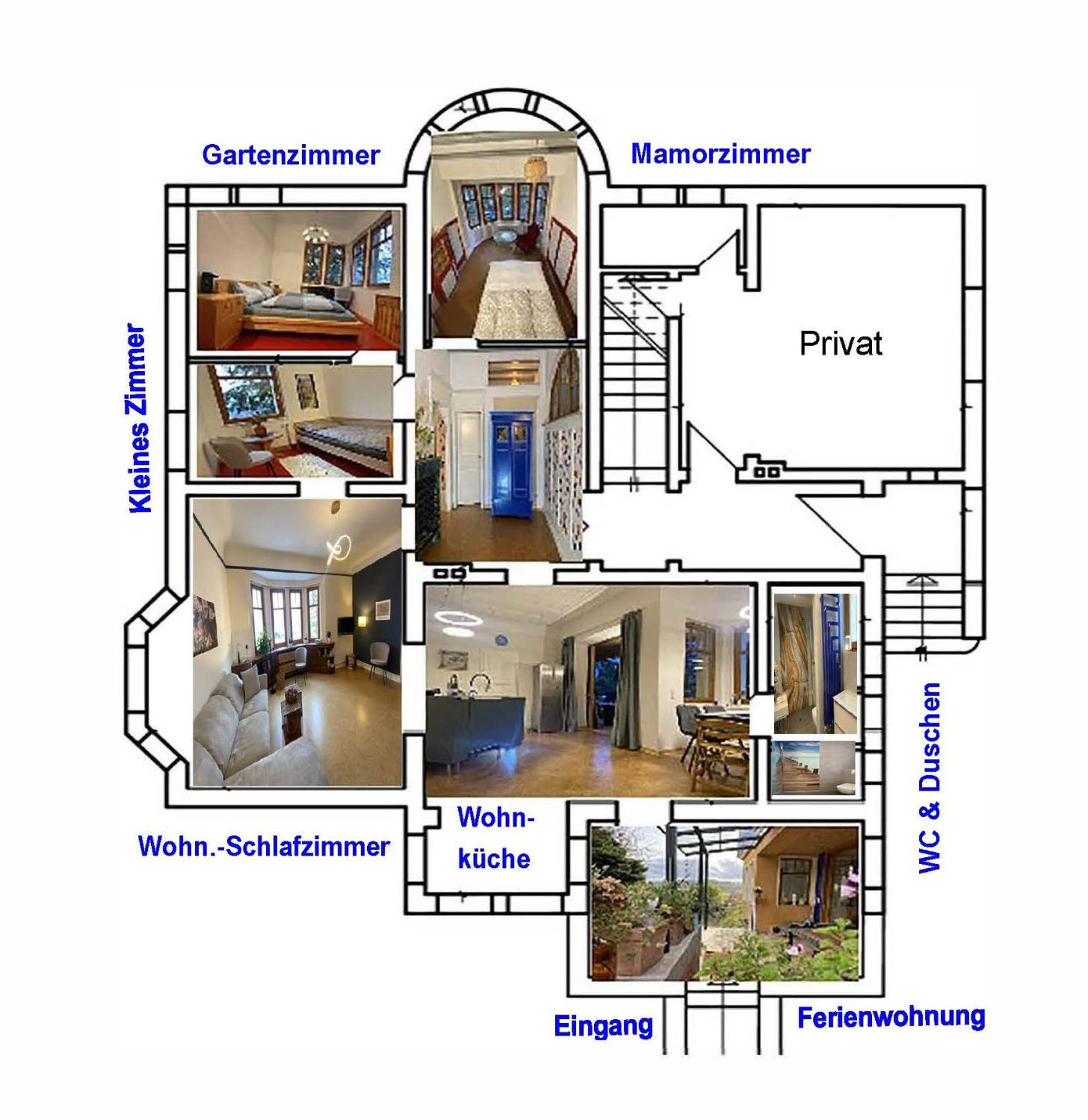 Ferienwohnung Blaues Haus