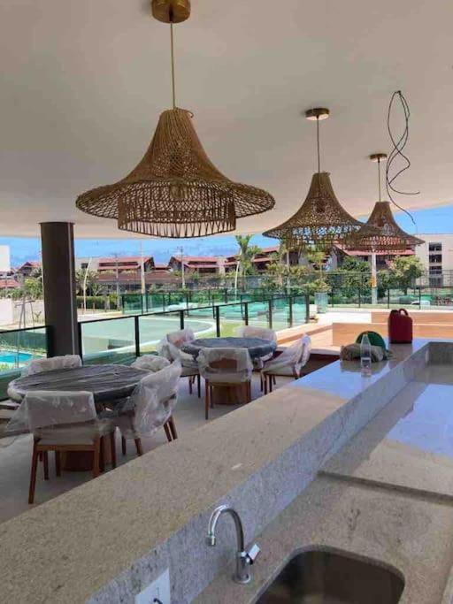 Resort em Porto de Galinhas- Flat Térreo Frente Piscinas- Muro Alto-B18