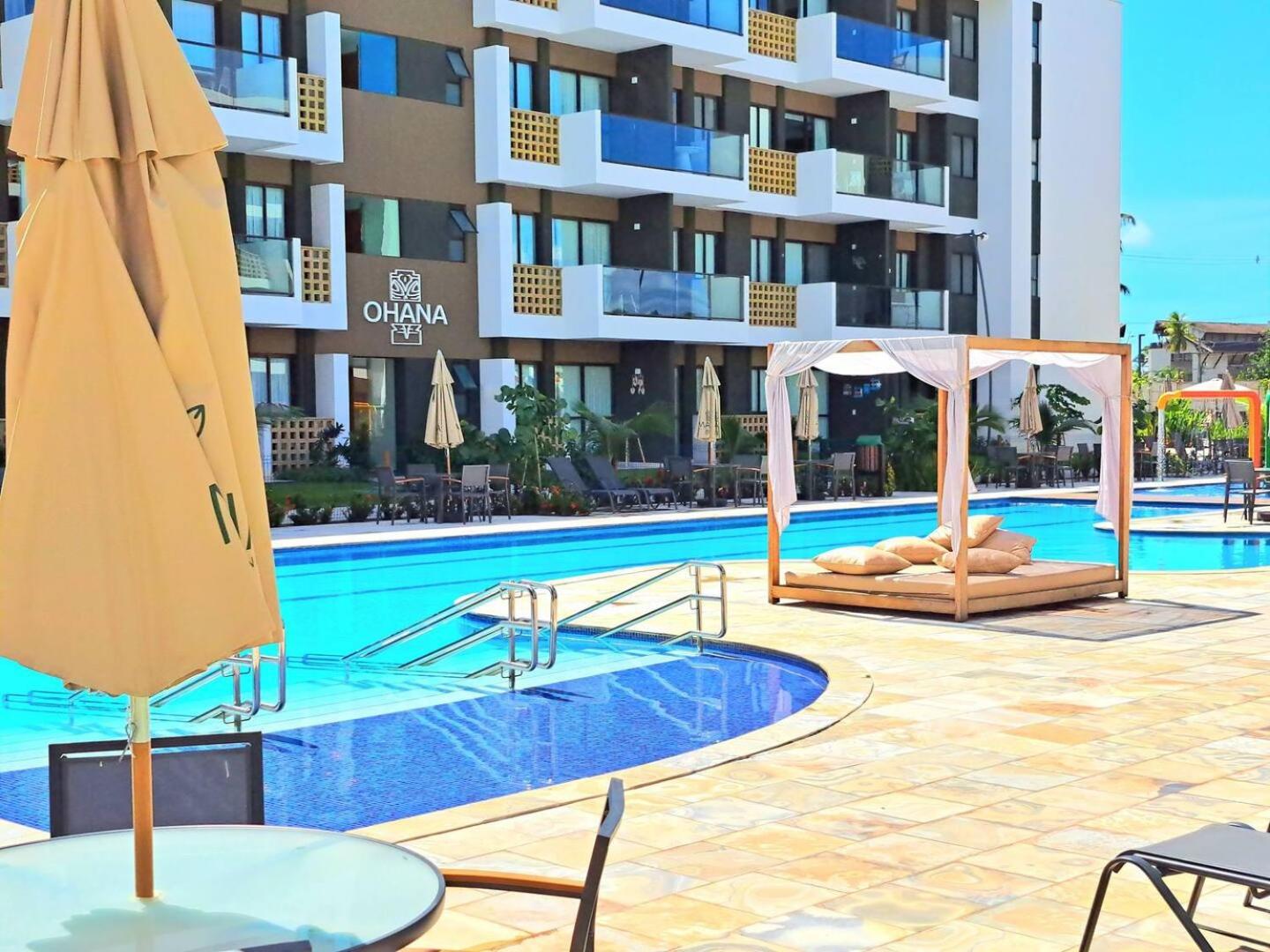 Flat Luxo Oasis do Mana 350m da praia, Polo Aquático-2Qts, 2Gar