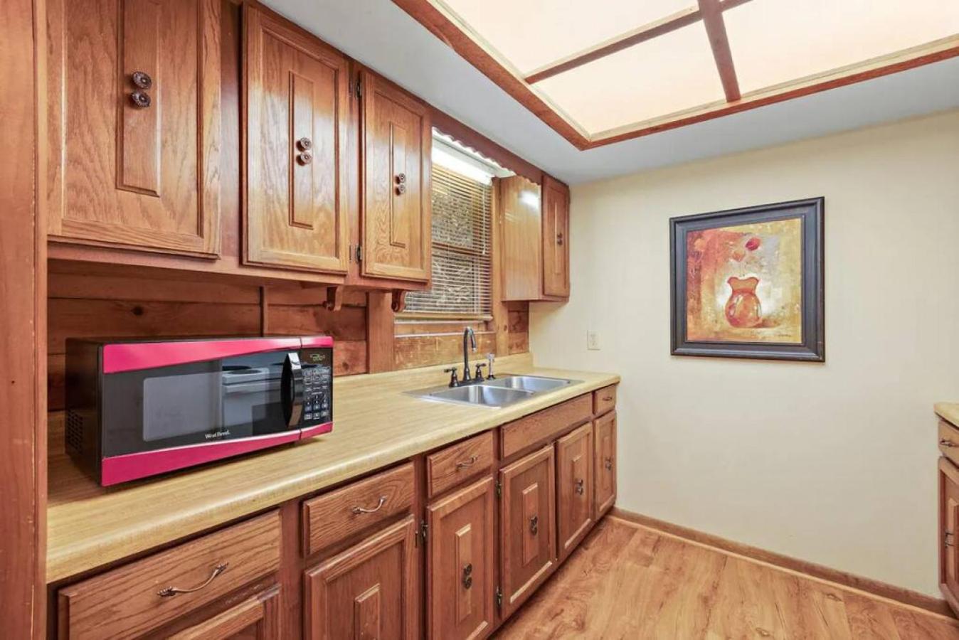 Classic Log Cabin with Fireplace on Quiet River view 5