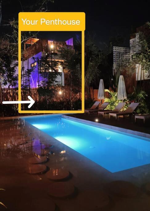 Luxury Penthouse Studio with Private Rooftop & Pool