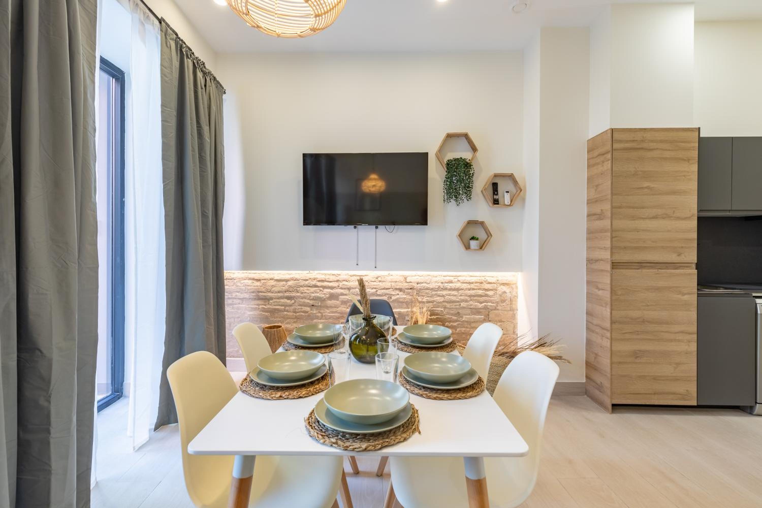Apartamento con piscina y terraza