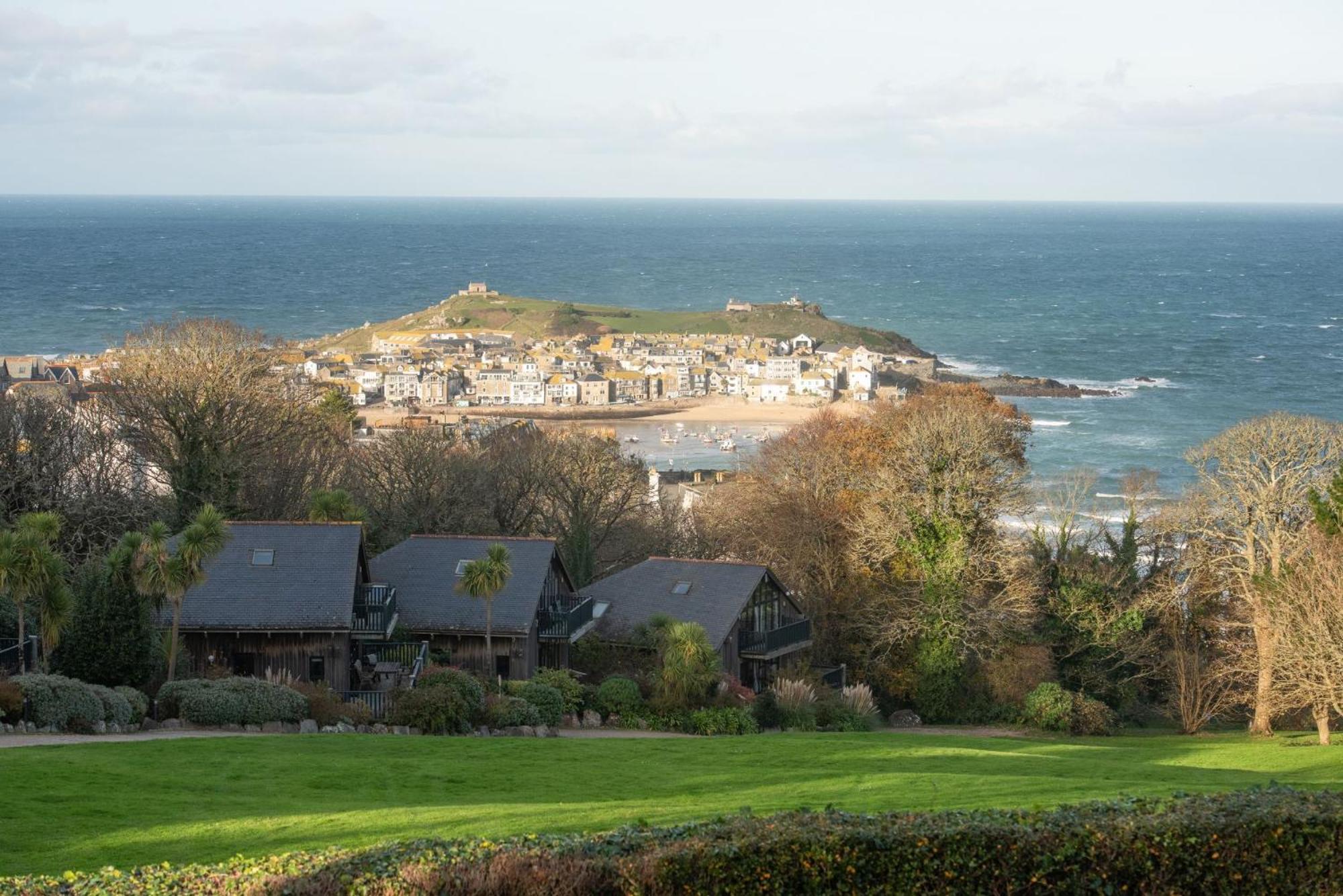 St Ia, Castle Approach, Tregenna Castle view 3