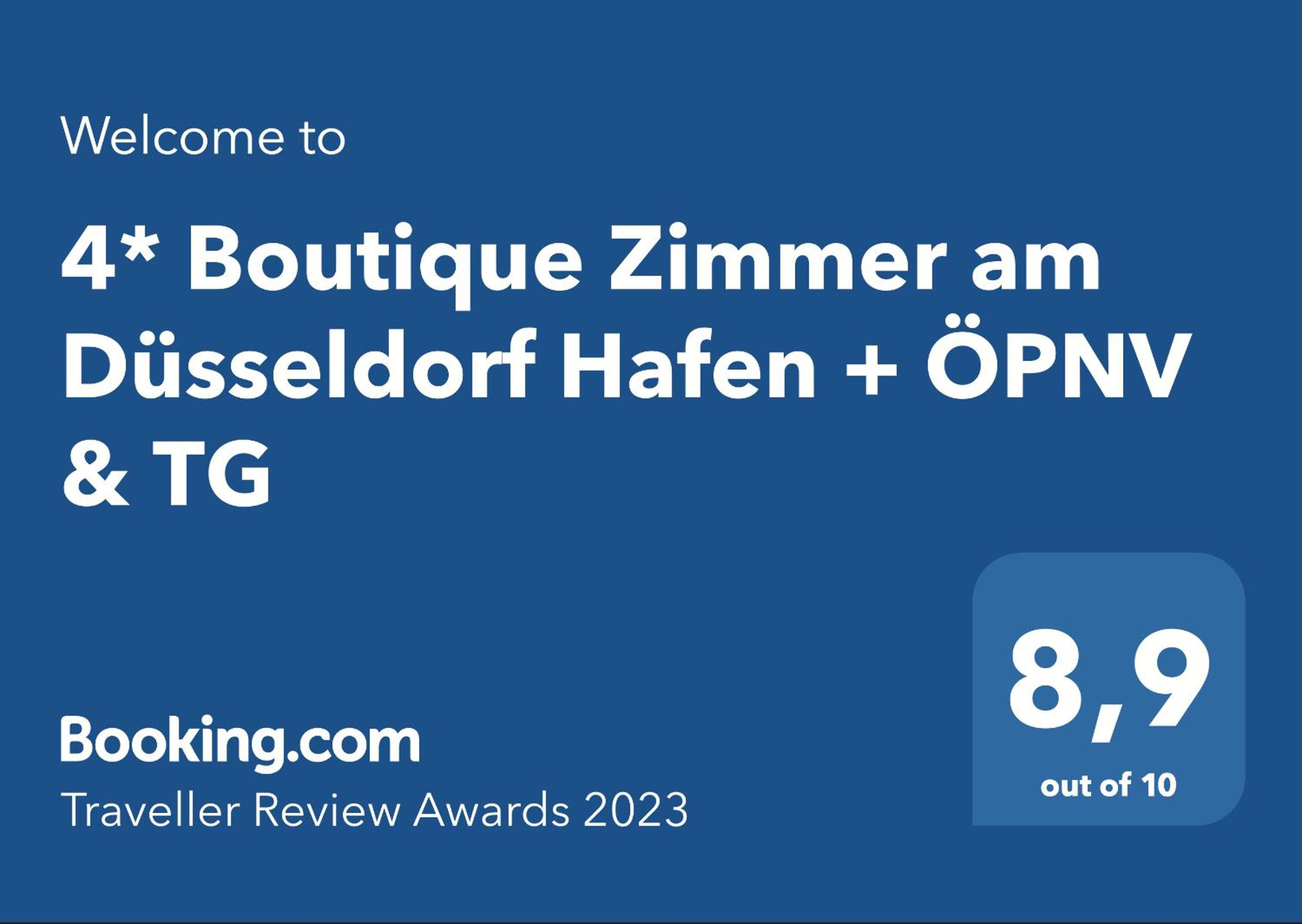 4* Boutique Zimmer am Düsseldorf Hafen + ÖPNV & TG