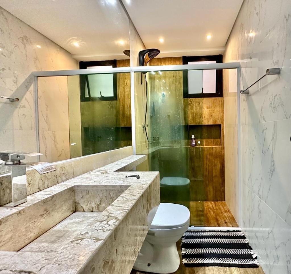 Ap Moderno com vista mar Piscina Ar Condicionado no Guarujá