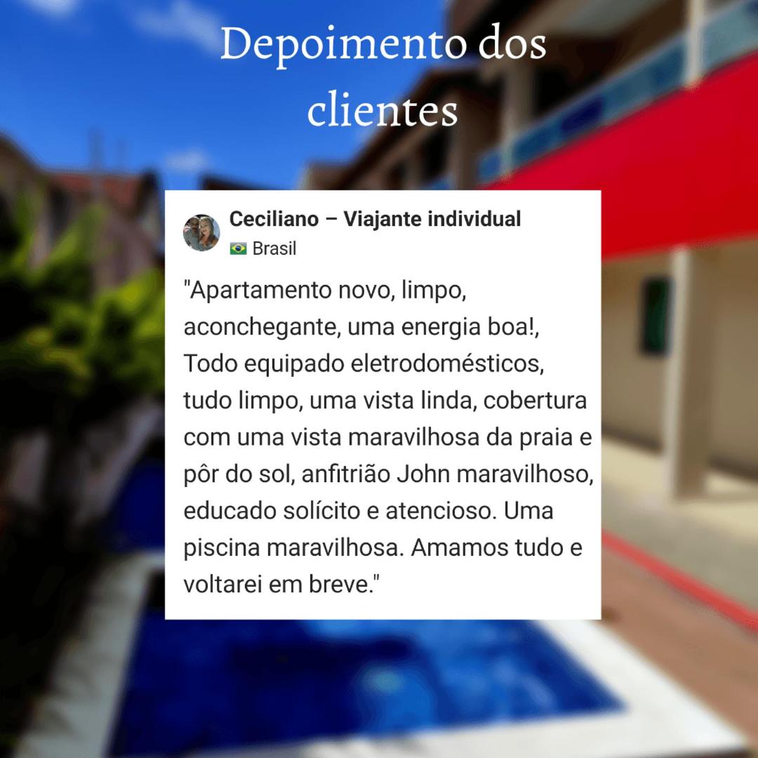 Lindo apartamento pé na areia em Cabo Gaibú prox Porto de galinhas